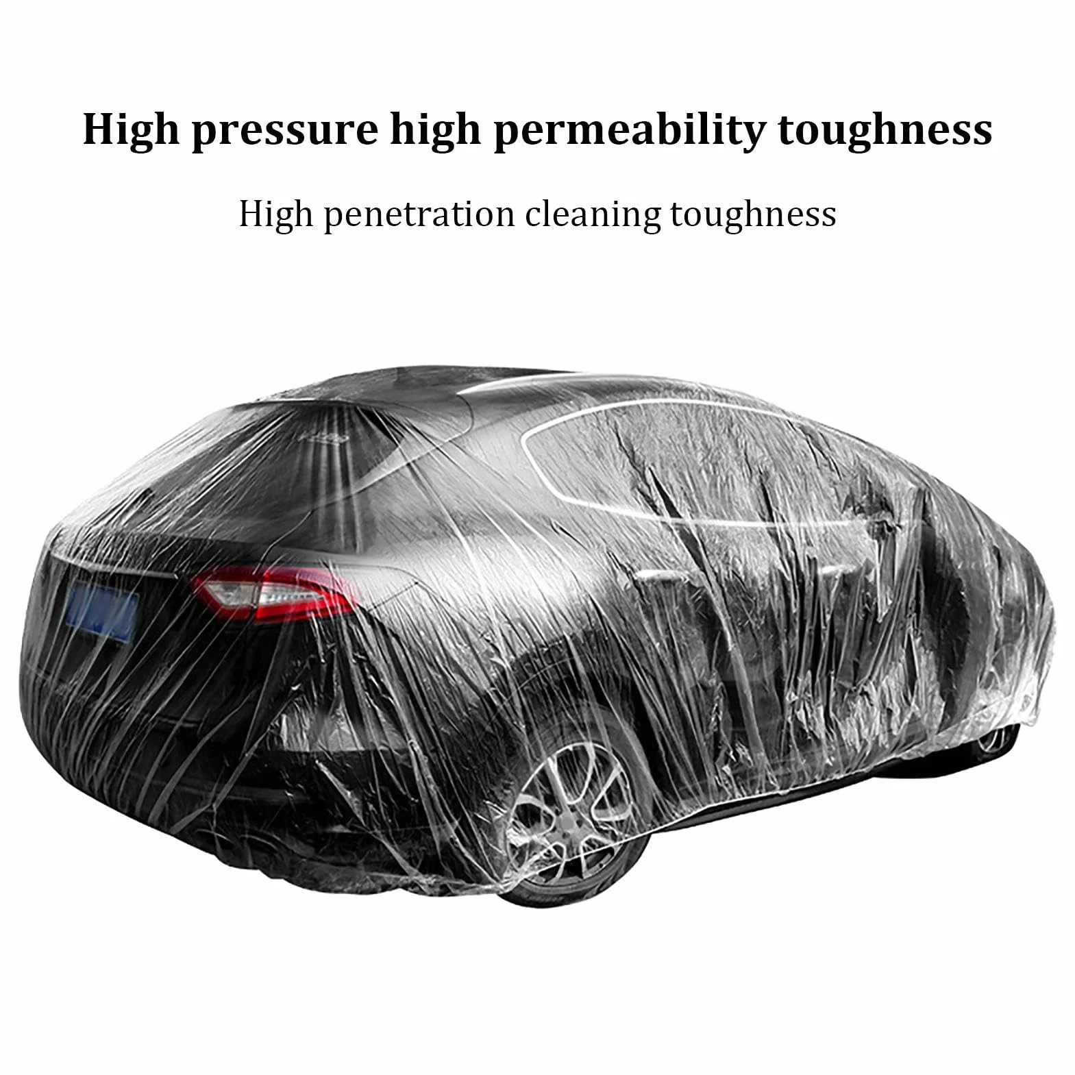 Clear Car Cover – Car Cover, Protective Coverr | Impermeable Film, Outdoor Vehicle Covers for Clears Shockproof Covers, Full Wind and Sun Protection