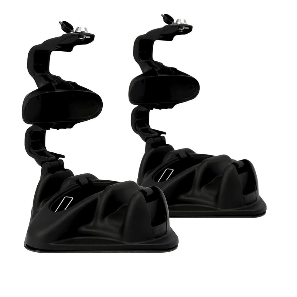 Soporte Esquis Compatible con Kia Stonic 5P a partir de 17 en adelante, Raised Portaesquís Magnético Shutle Universal para Techo de Coche, 2 Pares Esquís Homologado Imán