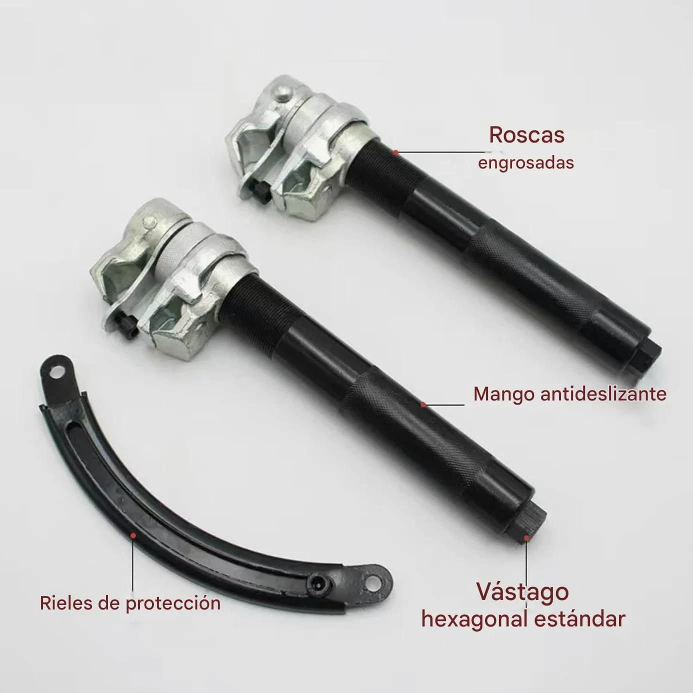 Compresor De Muelles Para Amortiguadores Juego de Compresores de Muelles | Herramientas Con Bloqueo De Seguridad Para Suspensión De Automóvil Moto Y Remolque