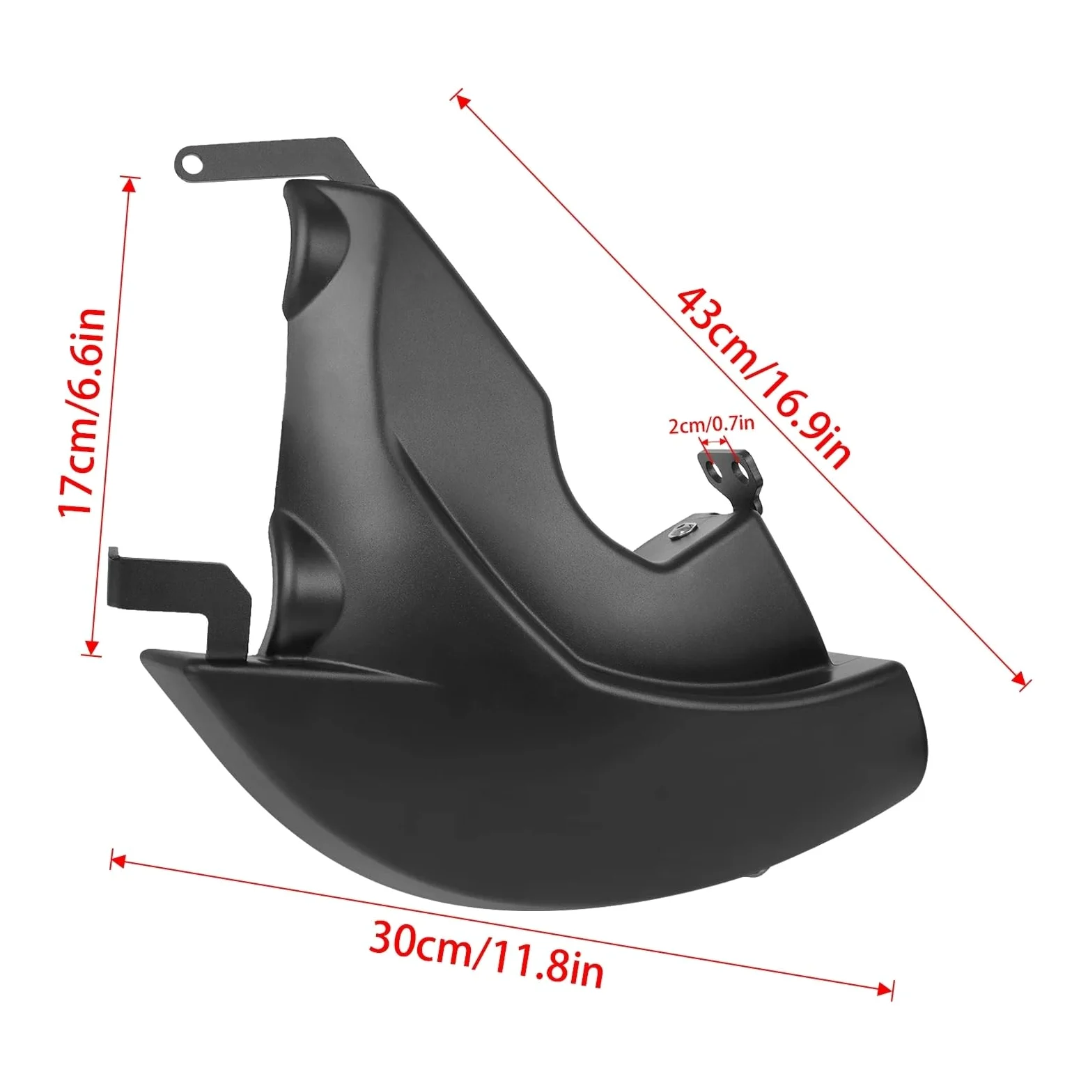 Compatible con kit conductos refrigeración pinza freno delantero | Enfoque el flujo de aire en las piezas del freno for reducir el calor durante el frenado continuo.(Black)