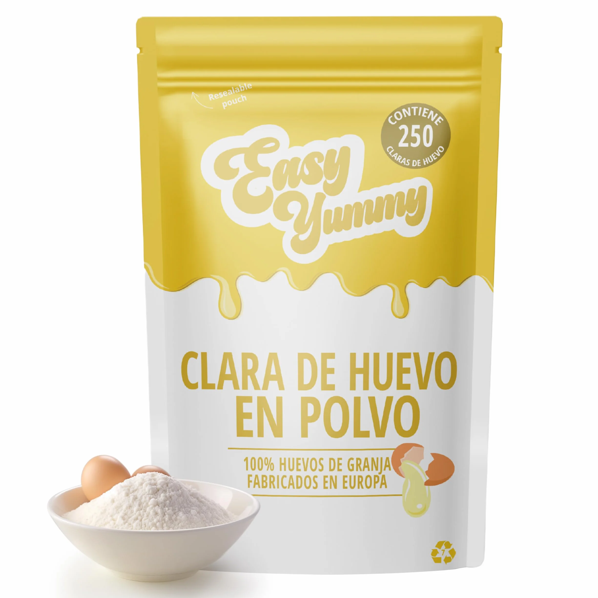 Clara De Huevo En Polvo 1 Kg – Huevos Deshidratados 100% Para Repostería Y Cocina
