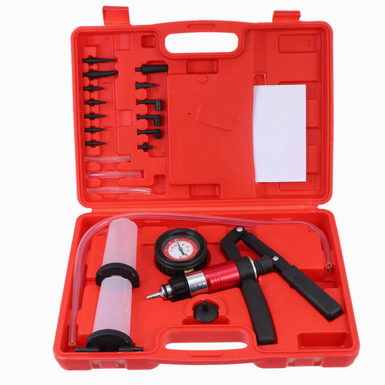 Bomba de Líquido de Frenos para Coche Kit de Purga de Líquido de Frenos Herramienta para Purgar de Bomba de Vacío de Embrague Kit Purga Vacio Purgado