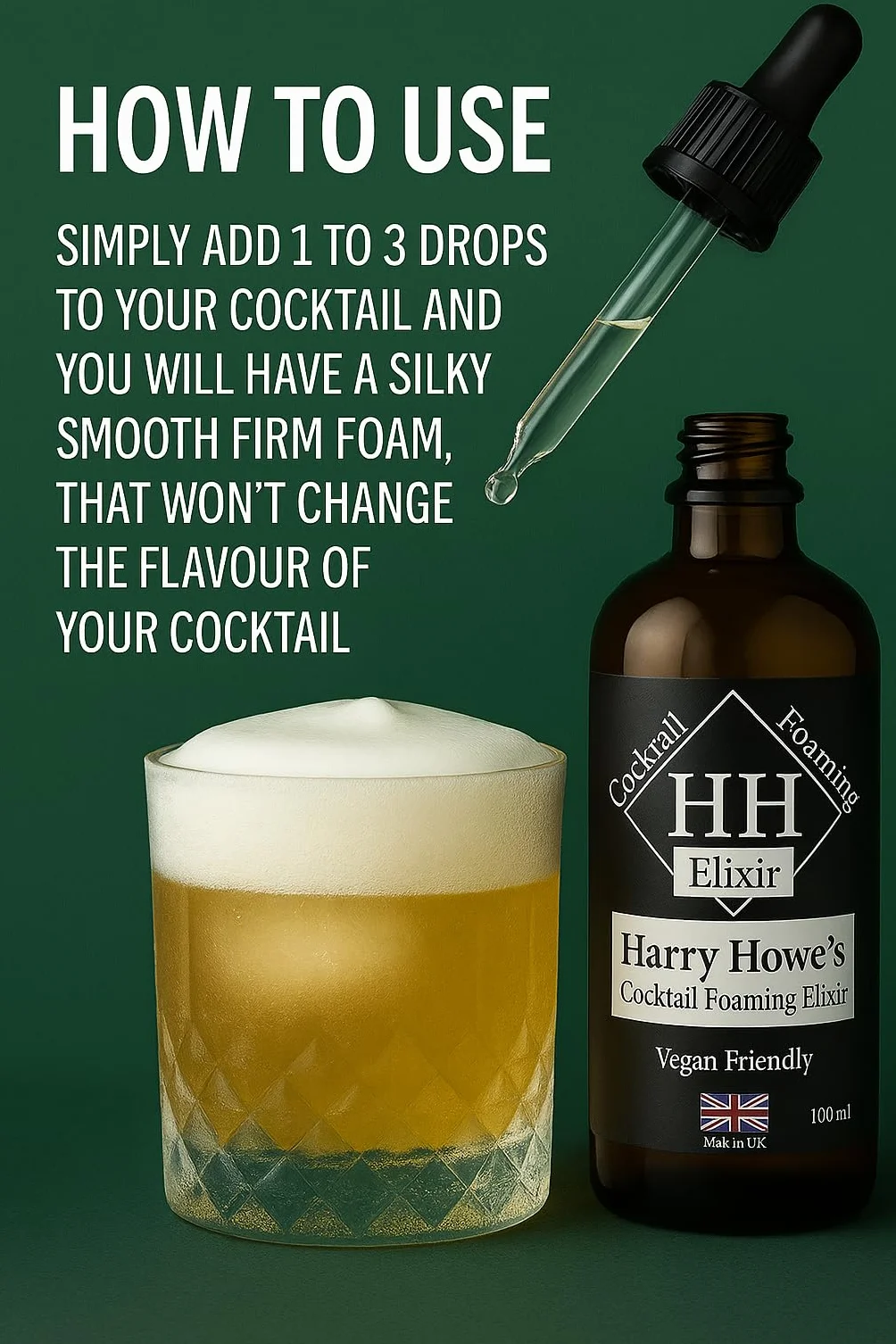 Harry Howe Elixir espumoso de cóctel