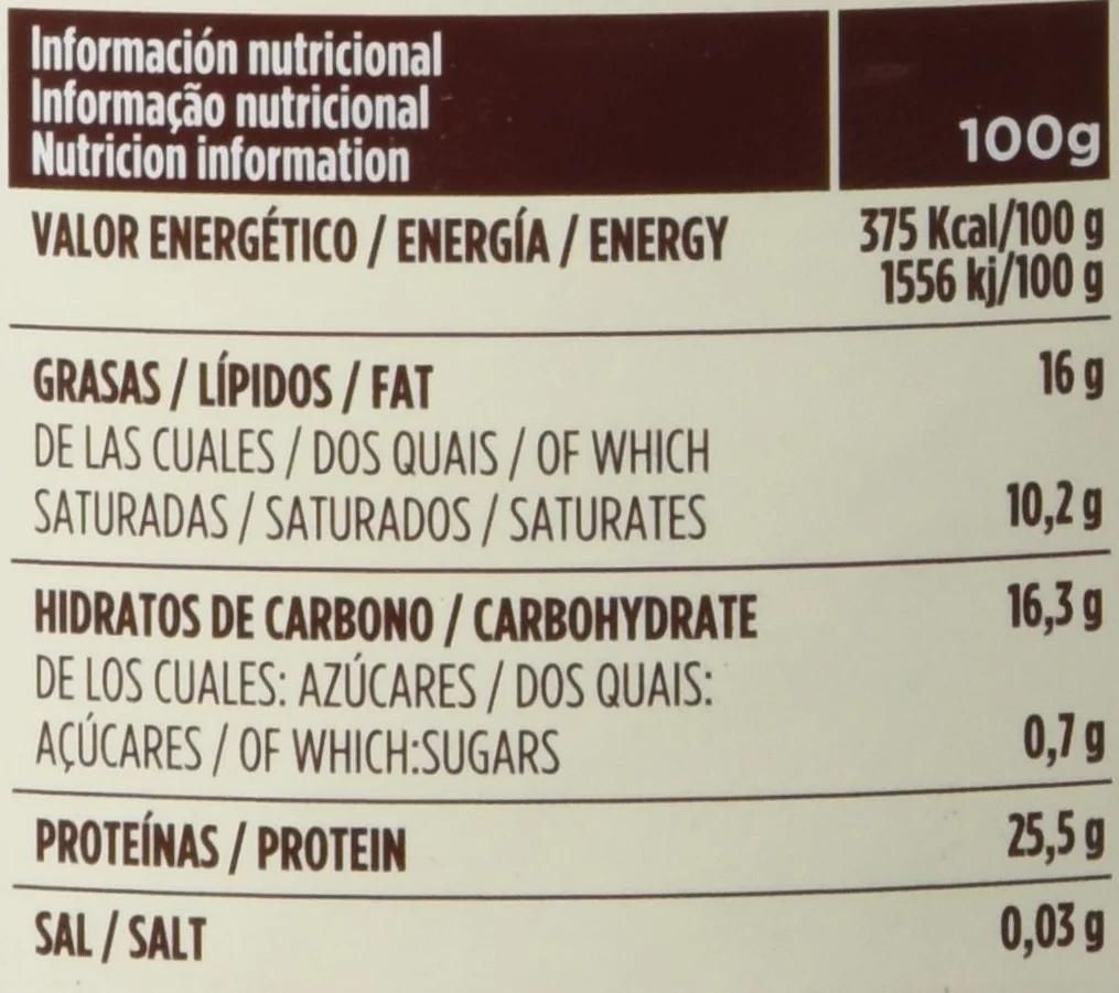 Valor Cacao puro soluble en polvo desgrasado 0% Azúcares añadidos Sin gluten 250 Gramos