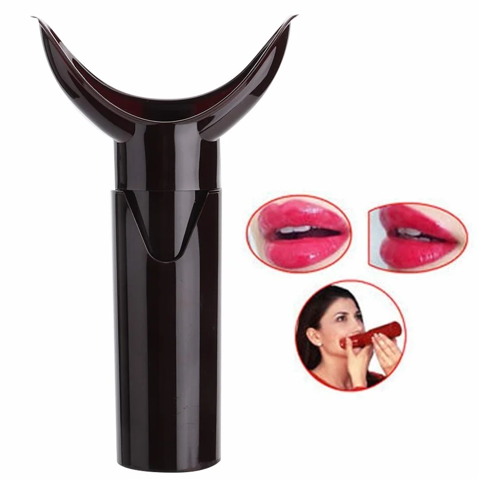 ANGGREK Lip Plumper Tool Succión Mejorador Manual Labios Belleza Rojo oscuro