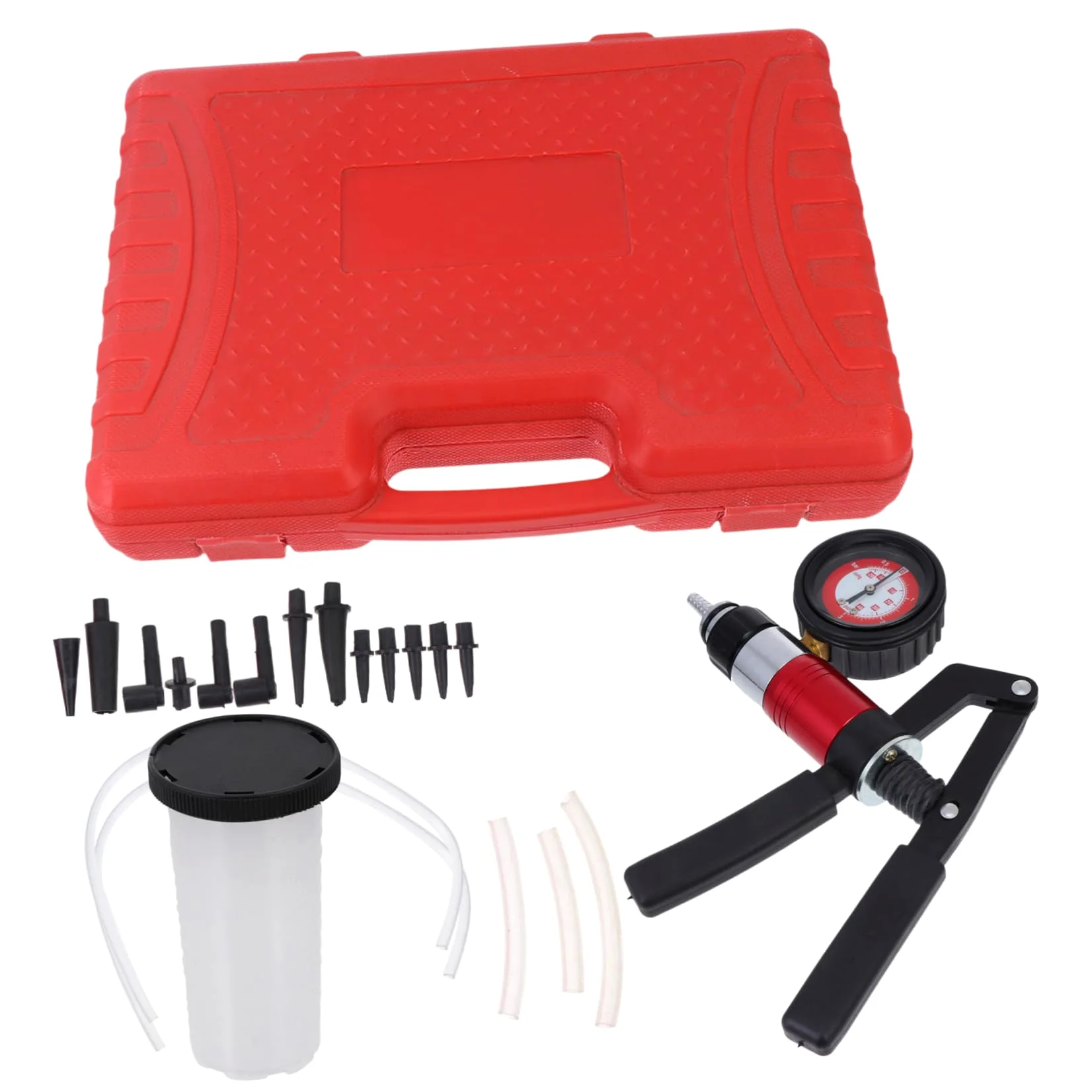 TOPBATHY Bomba de Líquido de Frenos Manual para Coche Purgador de Líquido de Frenos Comprobador de Presión de Vacío Herramienta para Purgar el Sistema de Taller