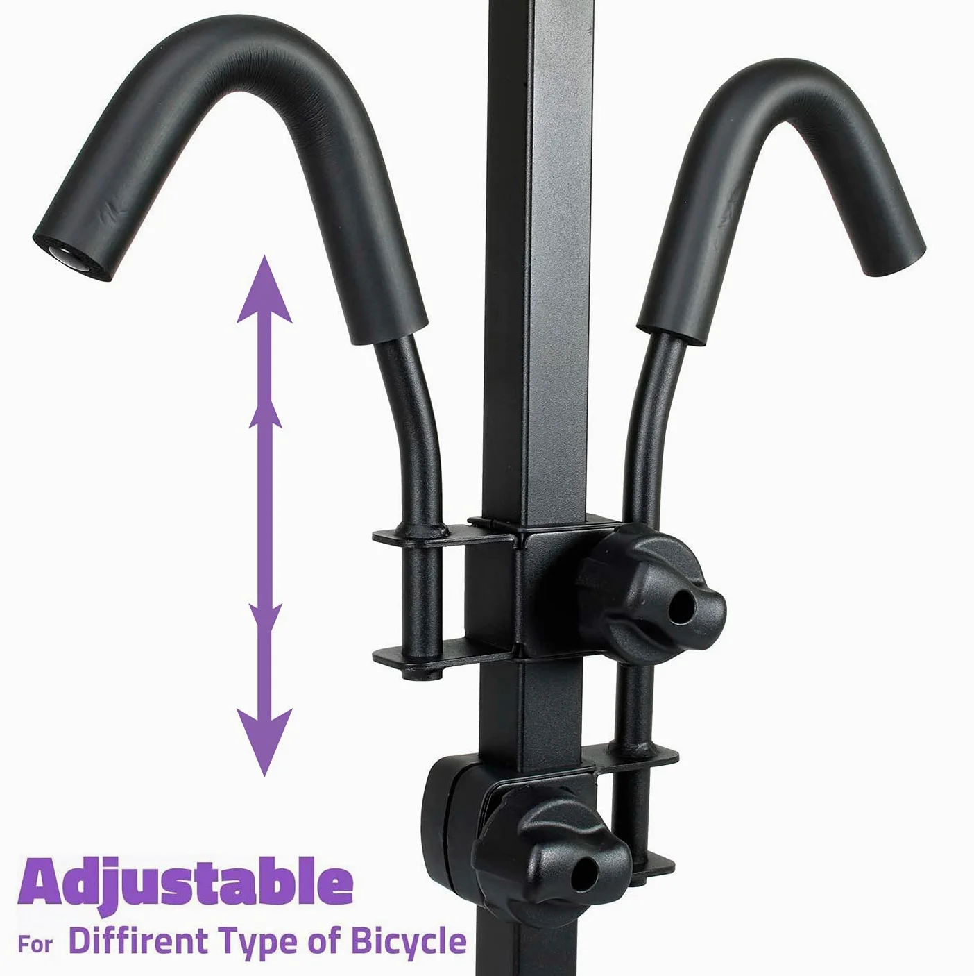 VENZO Soporte para 2 Bicicletas Estilo Plataforma – Portabicicletas para Coche, SUV, camión, Remolque, Remolque de Remolque, Soporte Receptor de Enganche de 2 Pulgadas, Resistente y a Prueba de óxido
