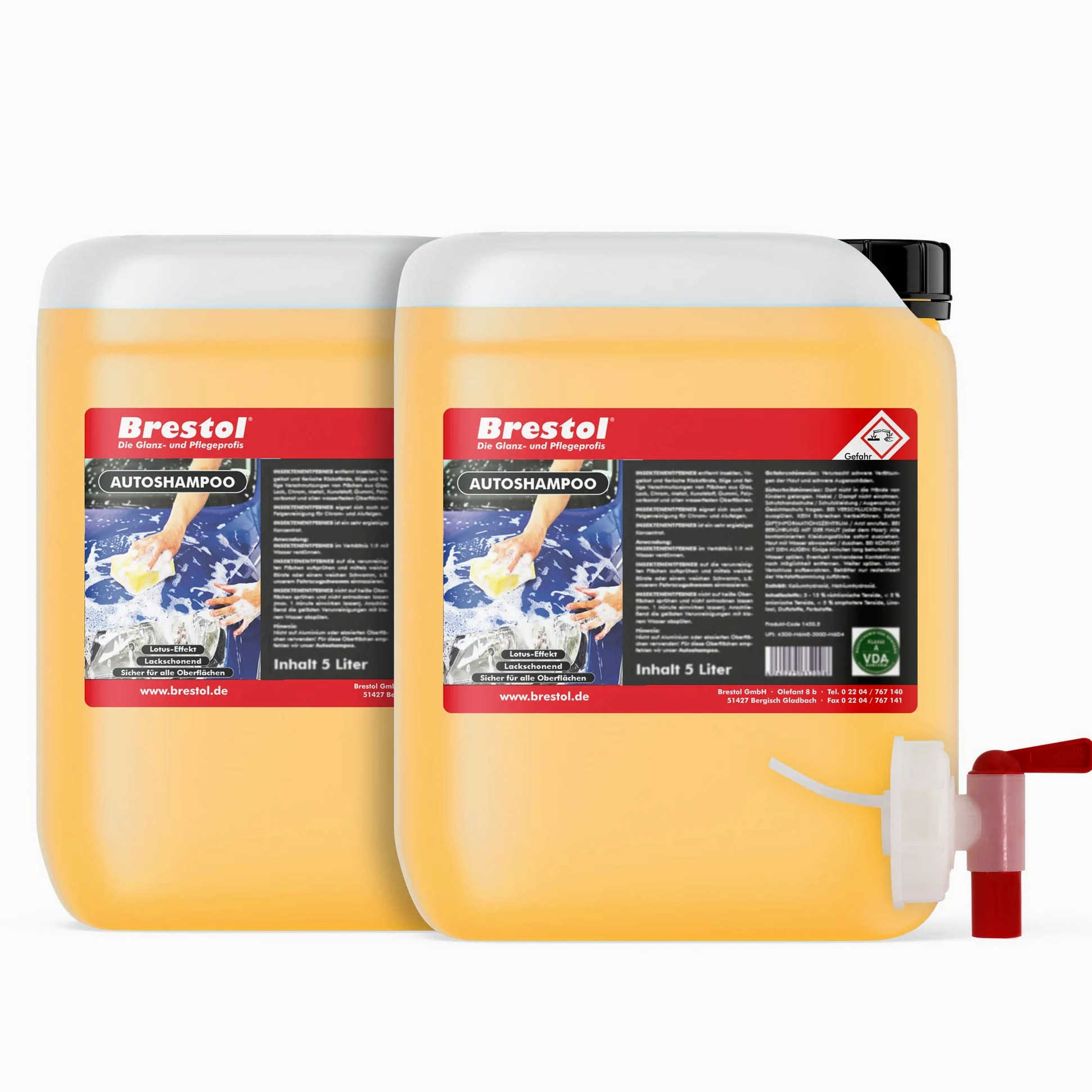 Auto Champú mano 10 L con grifo), concentrado 51 mm (1070.10 a) – de Auto Efecto de Gotas de ropa de efecto – Original brestol