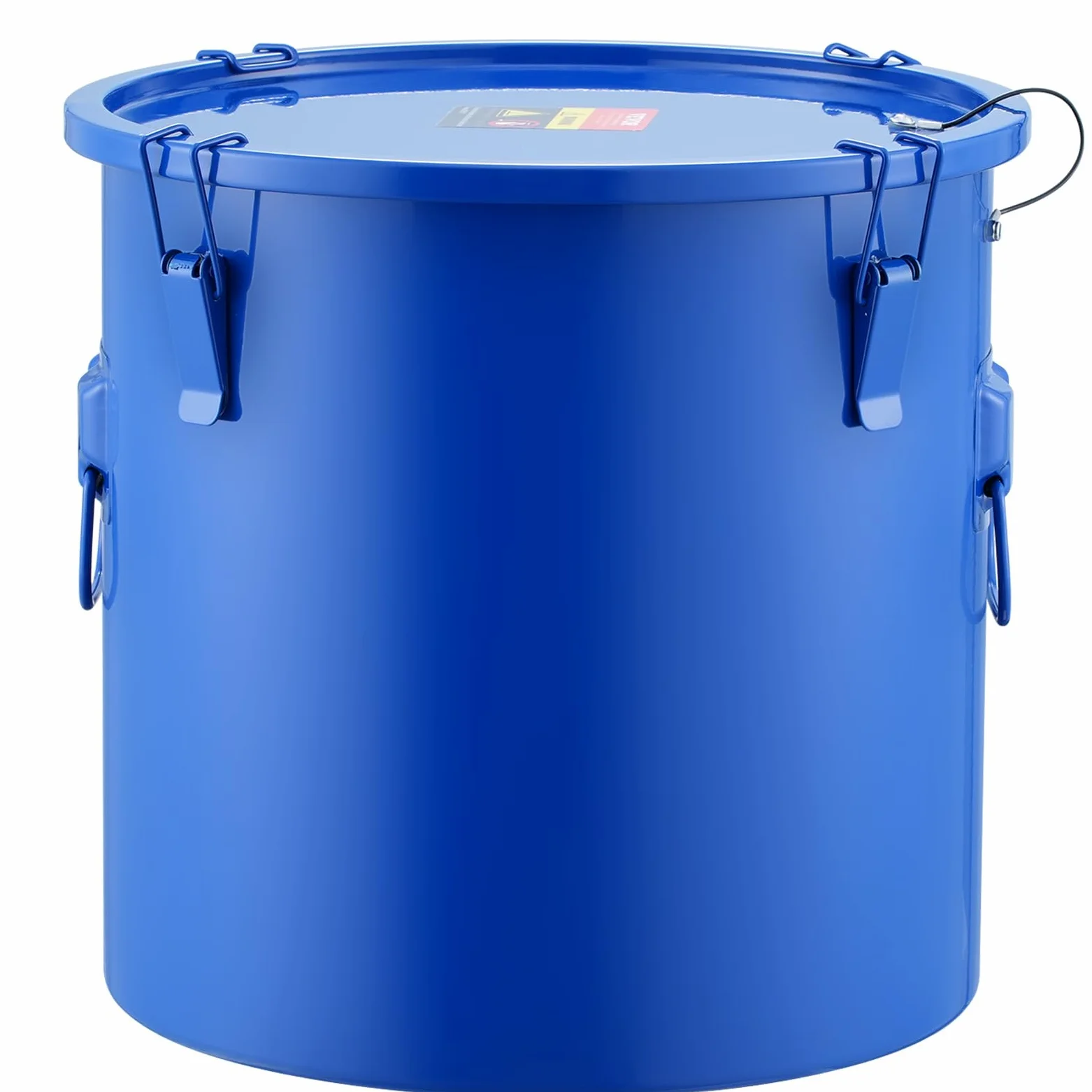 VEVOR Recolector de Grasa y Aceite Usado, 37,8 L, Tambor recolector de Aceite de freidora de Acero al Carbono, Recipiente de Aceite con Tapa, Clips de Bloqueo, Bolsa de Filtro para Cocina, Azul