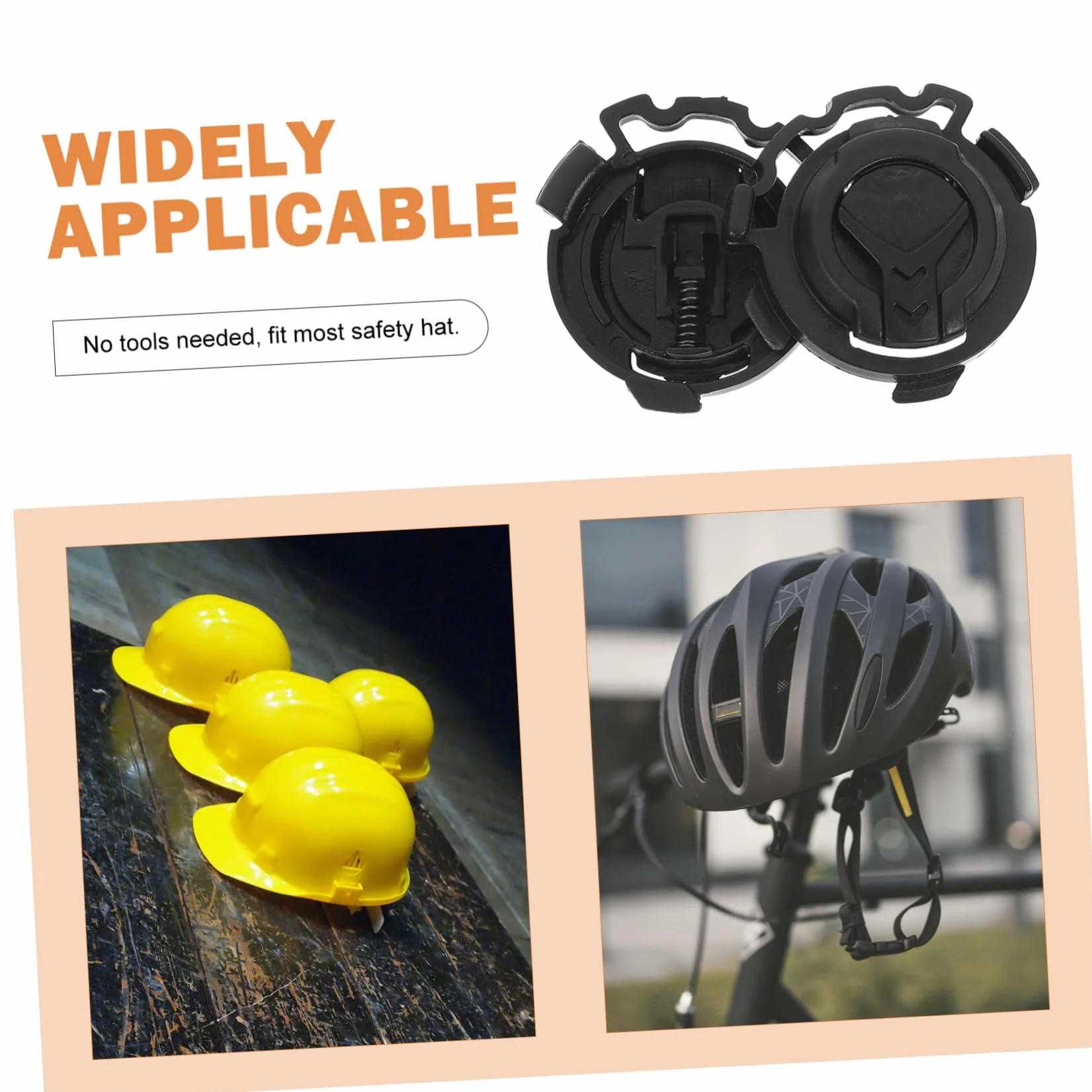 Hebillas de Bloqueo en Color Negro para Visera de Casco de Moto para Mejorar la Seguridad y Fijación del Casco Accesorio de Plástico Resistente 4 Pares