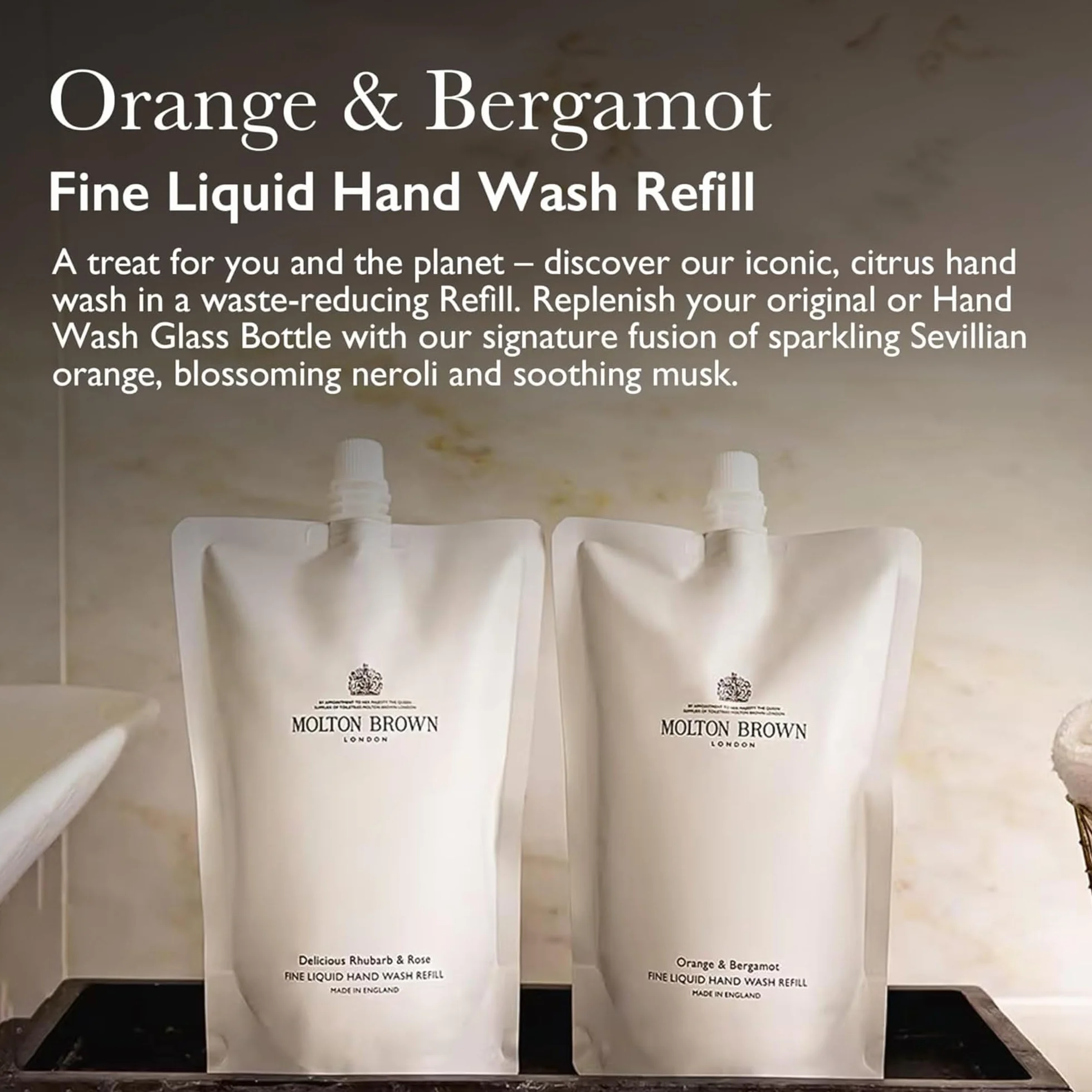Molton Brown Jabón líquido recargable naranja y bergamota 400 ml