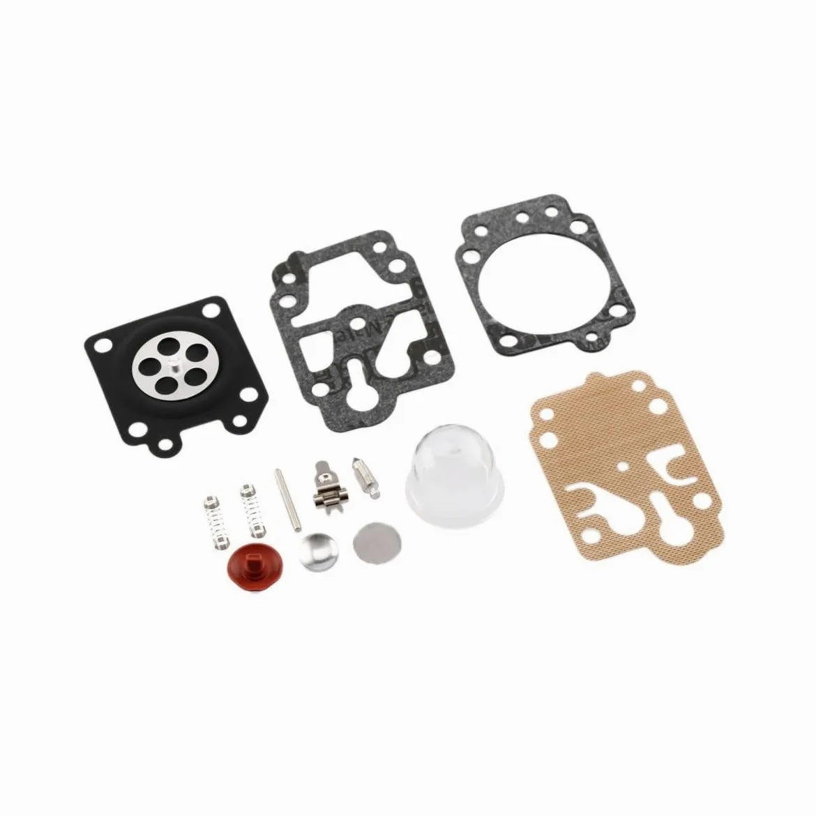 Kits de reconstrucción de reparación de carburador CG260 CG430 CG520 767 TU26 CG260 GX35 40-5 44F-5 34F 43CC 52CC Junta de desbrozadora Fácil de reemplazar(50 Sets)