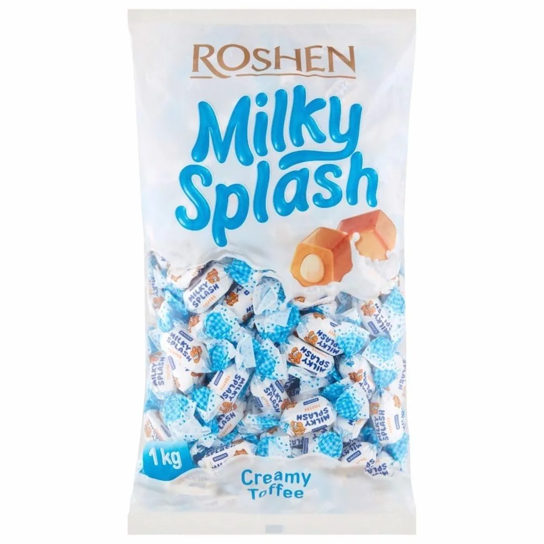 Roshen Milky splash caramelo de leche soft toffee 1kg