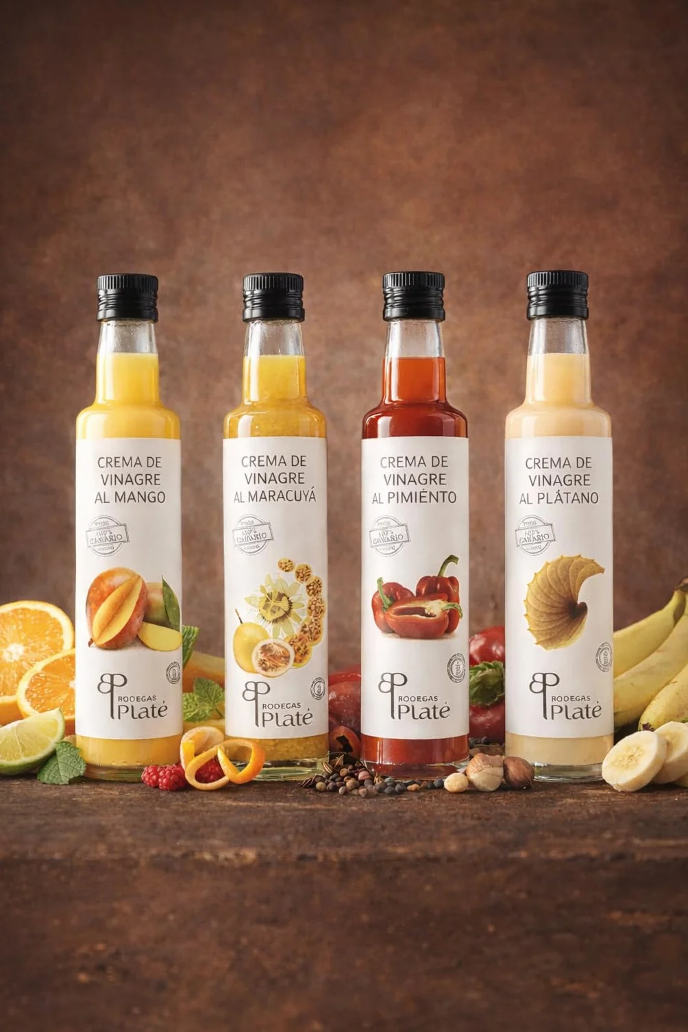 Crema de Vinagre de Maracuyá 250 ml Aderezo frutal vegano sin gluten