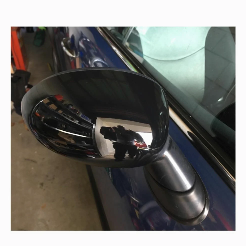 Espejo Retrovisor Coche Cubierta Carcasa Espejo Retrovisor Cubierta Espejo Trasero Pegatinas Tapas Accesorios Coche Para Mini Para Cooper R50 R52 R53 2002-2006 (Color : A)