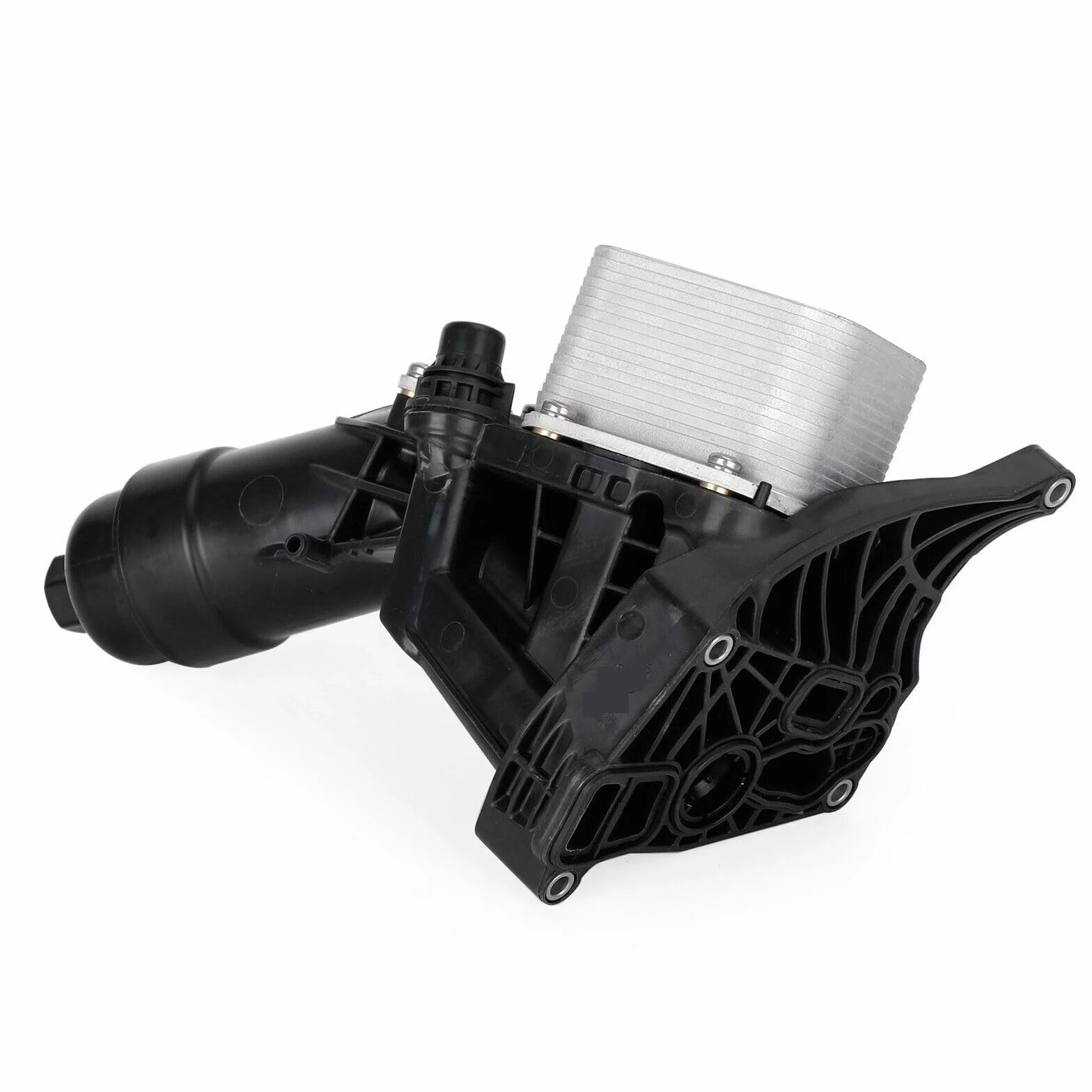 SaDity Filtro de aceite de motor de aluminio 11428596283 11428586673 Compatible con BMW F15 F20 F25 F26 G01 G02, enfriador de aceite de piezas de automóvil con junta