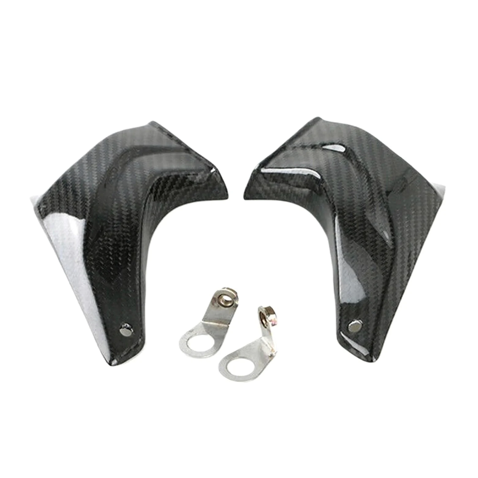 Compatible con Conducto De Refrigeración De Pinza Yamaha R1. | Aspecto de fibra de carbono, estructura duradera, se vende por par for instalación directa.