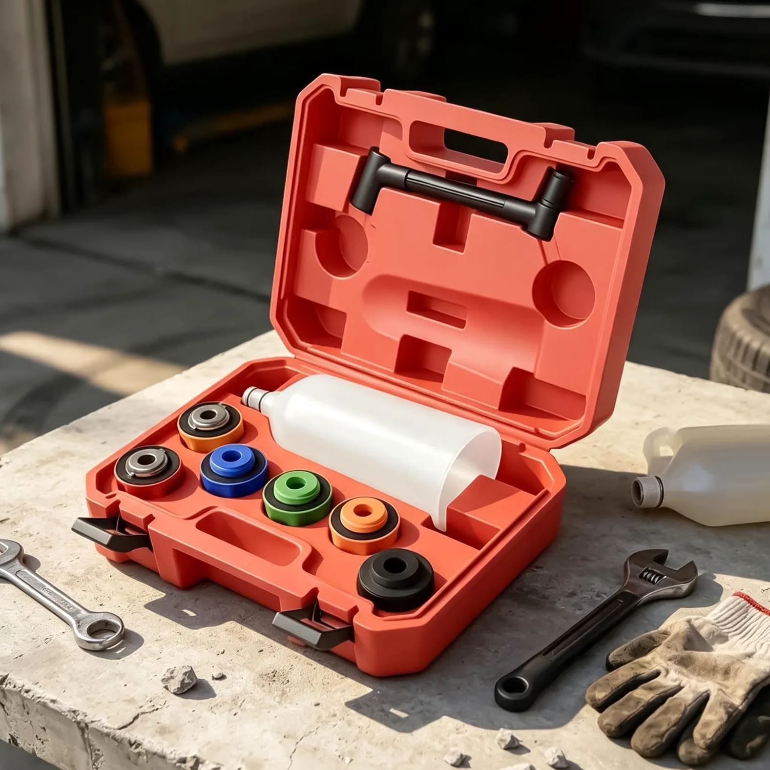 Kit De Embudo De Herramientas Para Cambio De Fluidos Automotrices | Juego Embudos Y Fluidos Para Motor, Transmisión, Camión, Vehículo, Sedán, Motocicleta, Garaje,