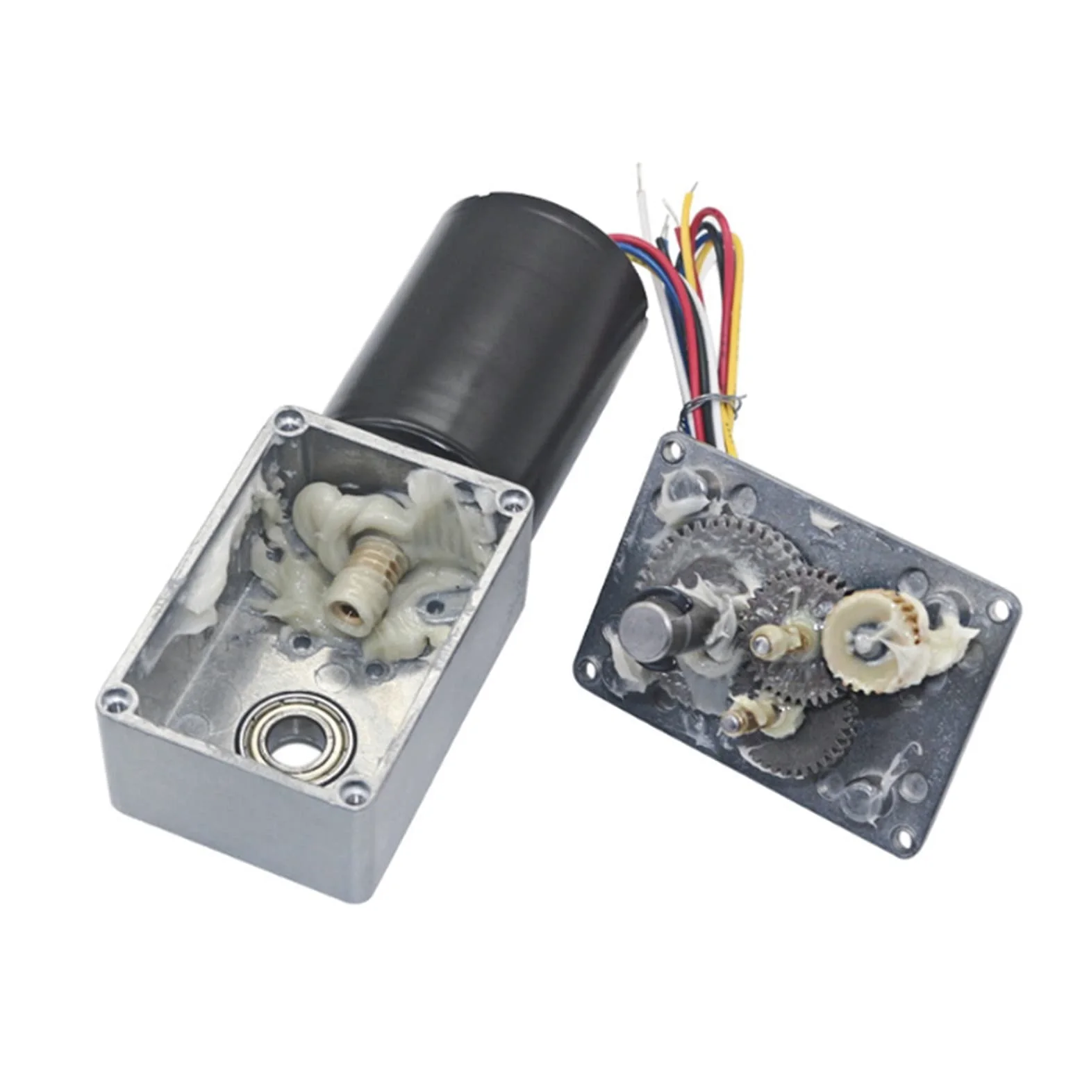Herramientas eléctricas electronic starter de 12V CC, electronic starter con engranaje helicoidal eléctrico sin escobillas, electronic starter de reducción de alto par con autobloqueo 5840-3650 Revers
