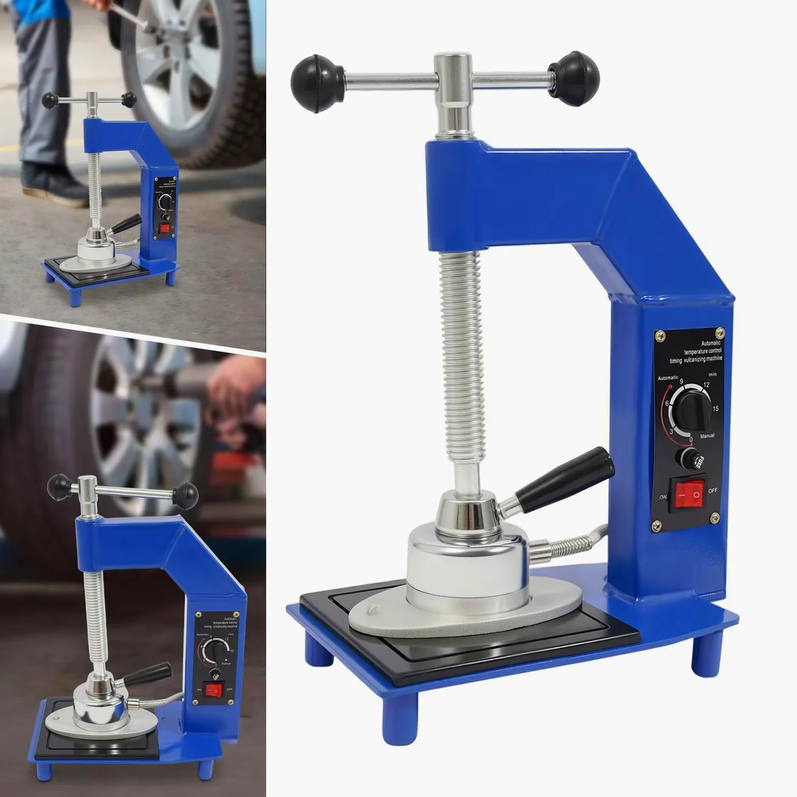 Máquina profesional de reparación de neumáticos con control de temperatura ajustable para reparaciones de neumáticos de automóviles, todoterreno y camiones ligeros