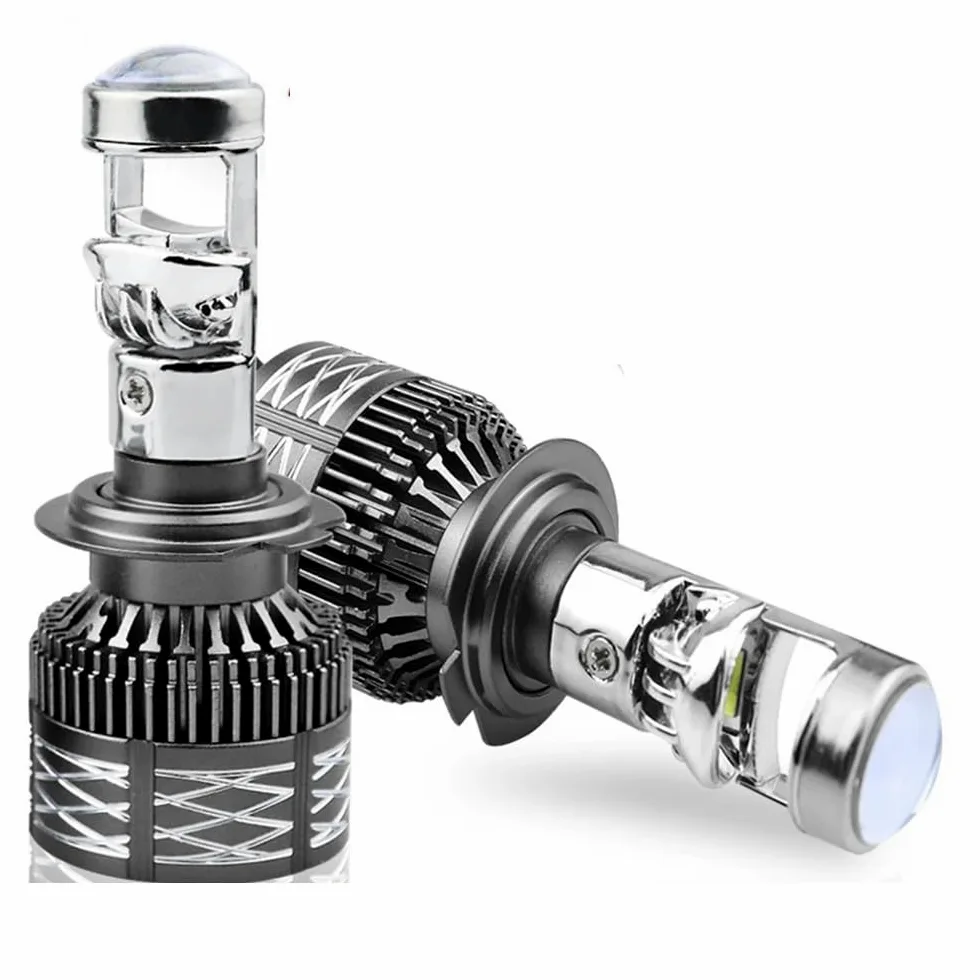 Bombilla LED for proyector H4 H7 H11 HB3 9005 9006 HB4, faro delantero de coche CANbus de alta potencia 6000 K, luz antiniebla for coche/moto, 12 V, LHD(6000K WHITE_H4/9003/HB2)
