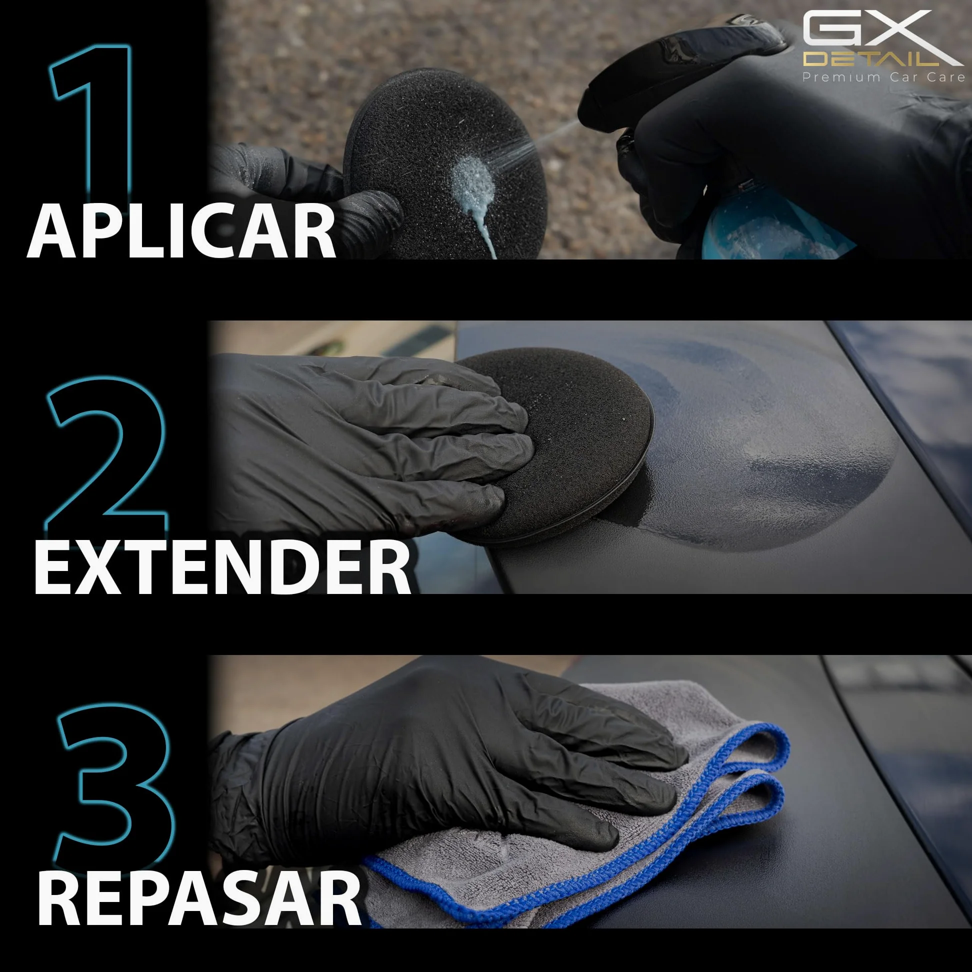 GxDetail Recuperador de Plásticos y Abrillantador Hidratador de Plástico y Neumáticos Coche y Moto 5 Litros – Recuperador de Gomas Viejas, Interior, Exterior, Ruedas.