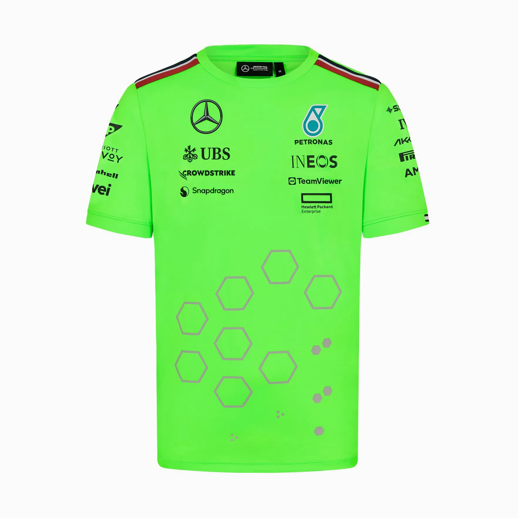 Mercedes AMG Petronas F1 Camiseta 2024 Verde Tamaño L