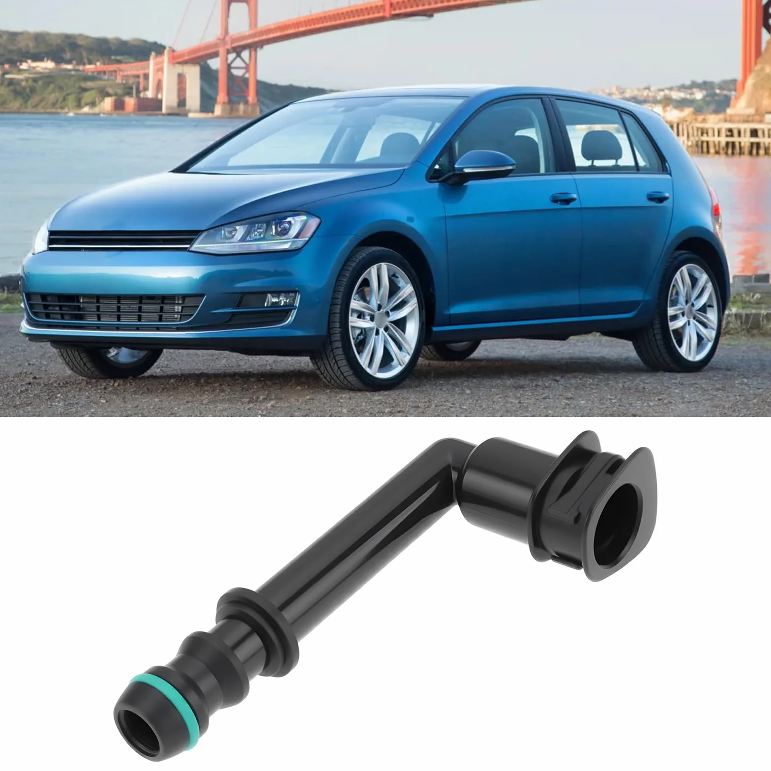 The Lord of the Tools Pieza de Repuesto para Conector de Bomba de Lavaparabrisas 1T0955665 Compatible con Audi Compatible con VW