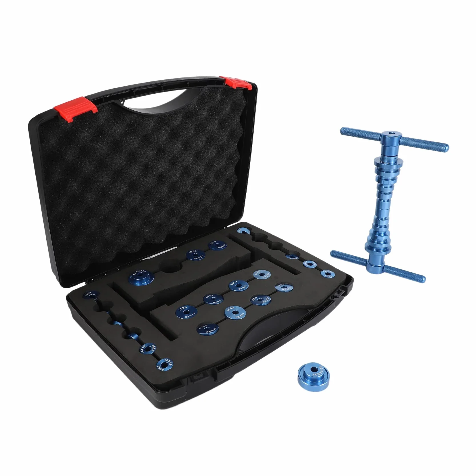Juego De Prensas para Rodamientos Cíclicos para Ruedas/Bujes De Buje Bicicleta De Cola Blanda Marco De Giro Punto De Giro Cojinete Herramienta De Ensamblaje