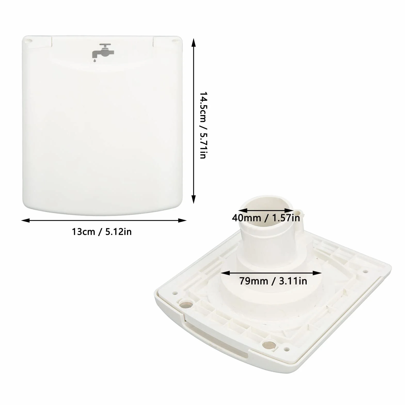 Entrada de rv, tapa de agua bloqueable grado de ingeniería asa ip44 equipo de tanque de llenado de entrada impermeable a prueba de fugas con 2 llaves para autocaravana camping remolque caravana barco