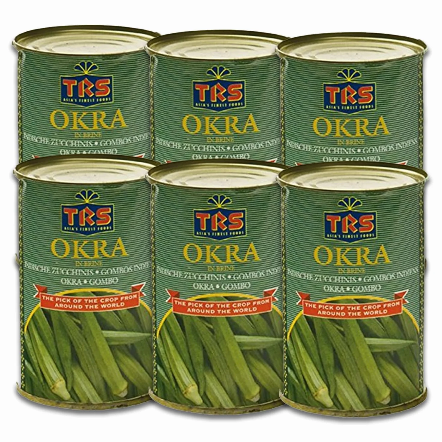 Okra Pack de 6 (400 g por bolsa) – Calabacín indio fresco precocido y sazonado con sal y ácido cítrico