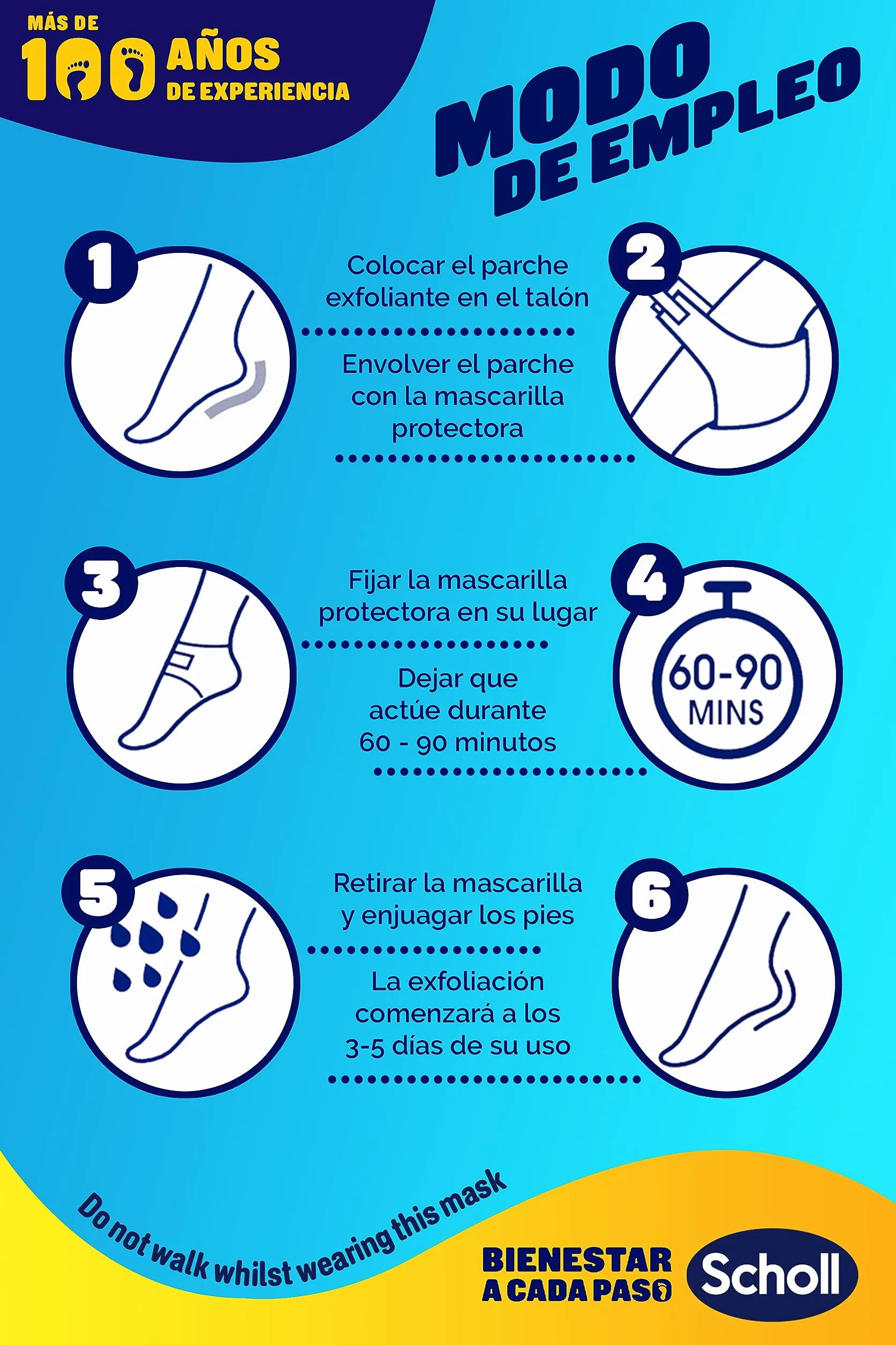 Dr. Scholl's Expert Care Mascarilla Exfoliante para Talones - 1 par