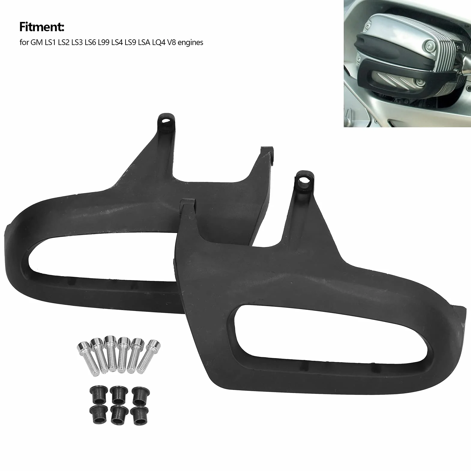 Cubierta de cilindro, cubierta protectora de cilindro de motor de motocicleta Protector de cilindro para R1150R / R1100S / R1150RS / R1150RT / 1100GS / R1150 20012003