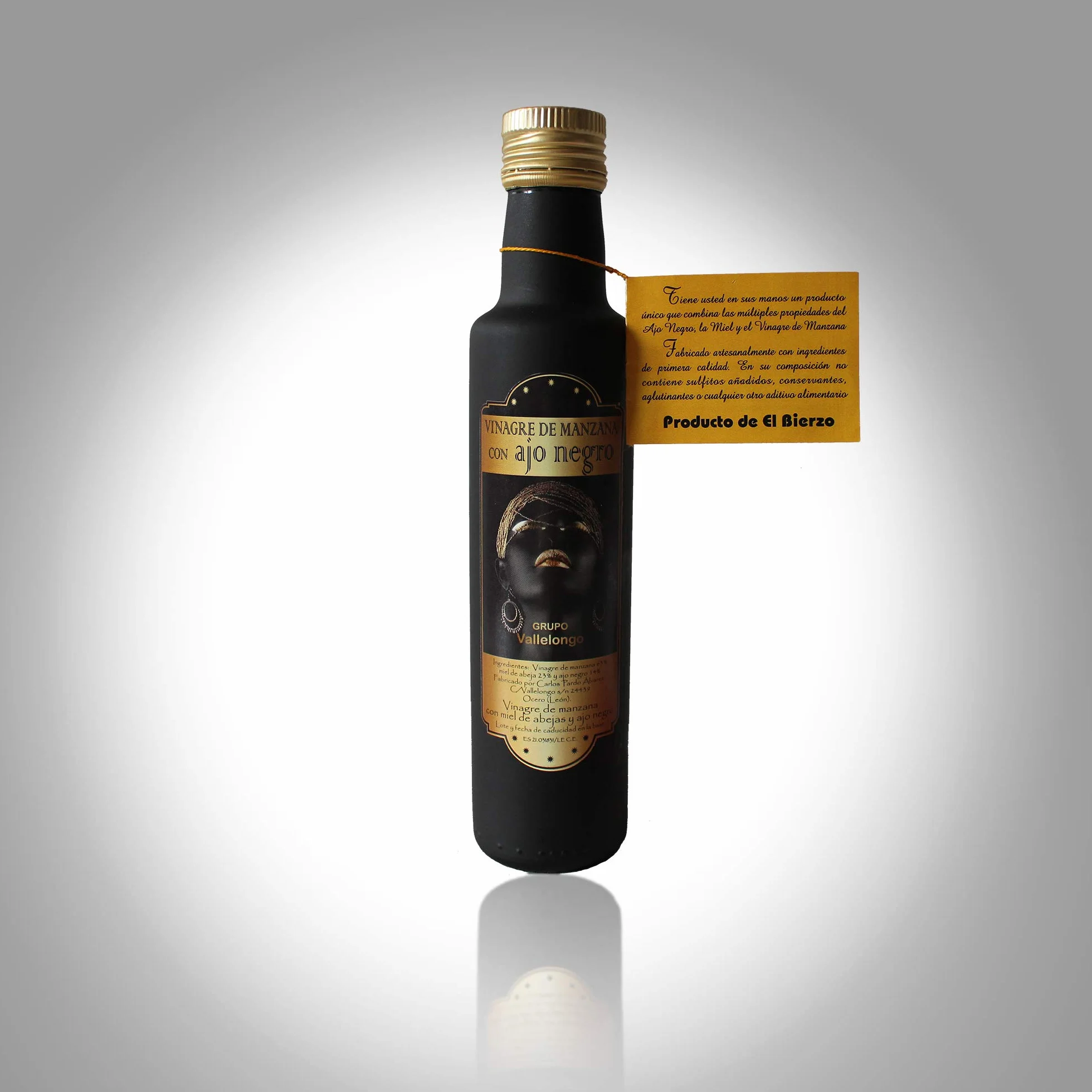 Vallelongo Vinagre de Manzana con Miel y Ajo Negro 250 ml