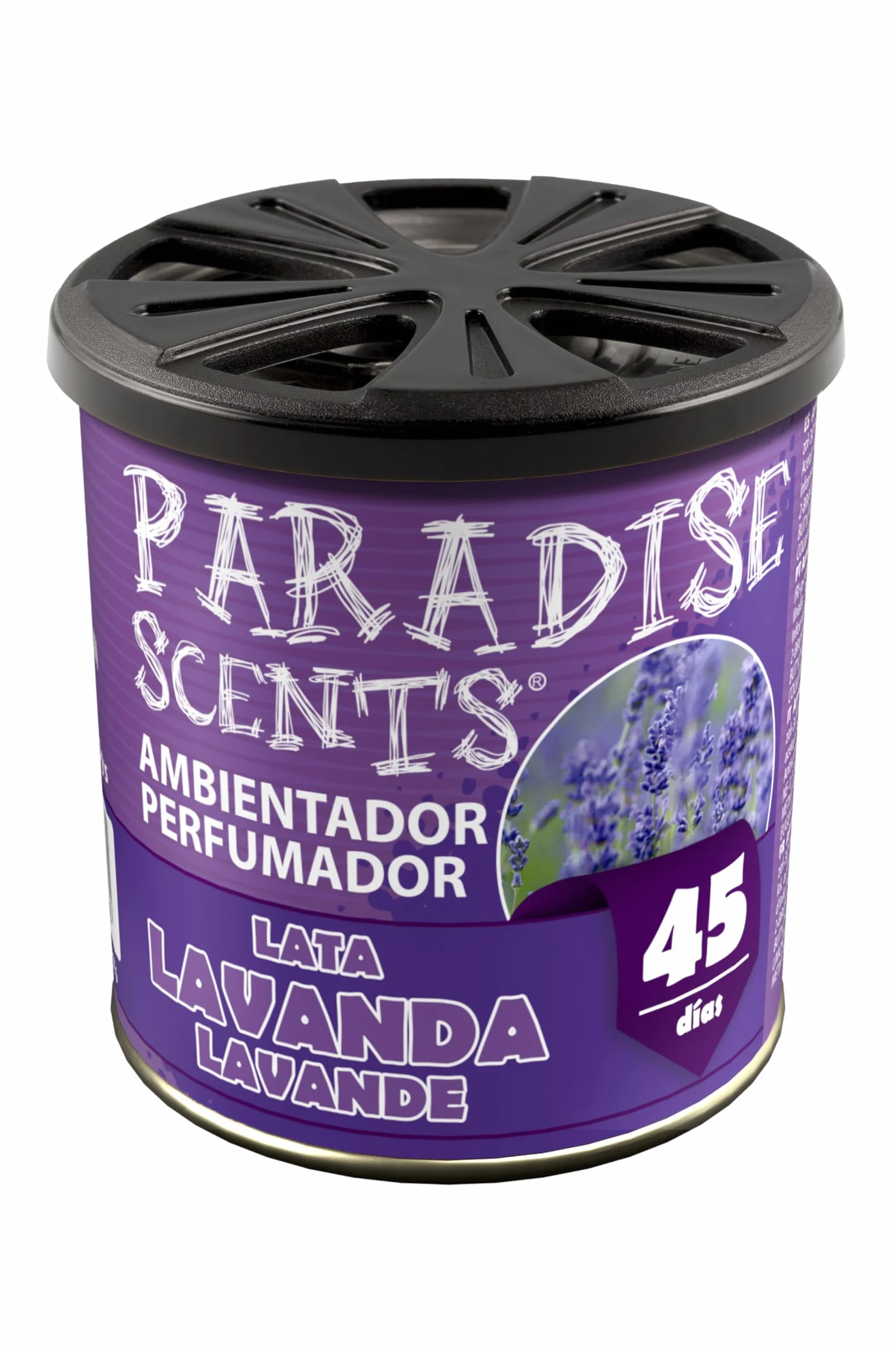 PARADISE SCENTS Paradise PER80132 Perfumador Lata Lavanda, Color Morado, 100 gr