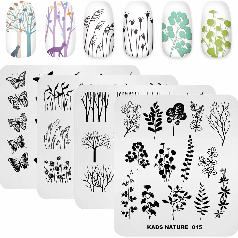 KADS Nail Art Stamping 20pcs Placas Estampacion Uñas Manicura