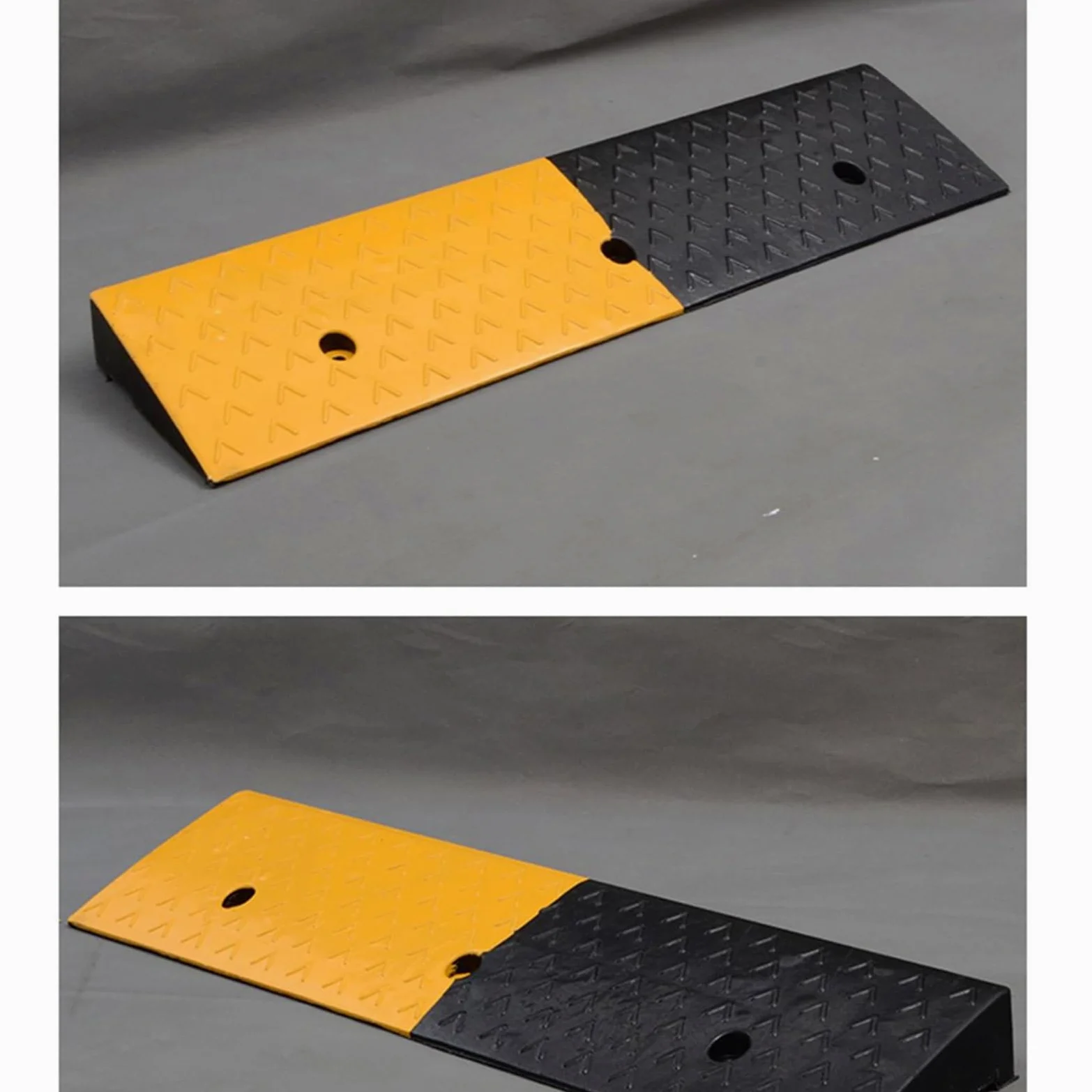 Rampas para silla de ruedas,Rampa coche,Rampas de umbral para puertas,Rampa de bordillo de goma con estructura de cuadrícula estable,para escalones,bicicletas,motocicletas,Capacidad de carga 3000kg/3t