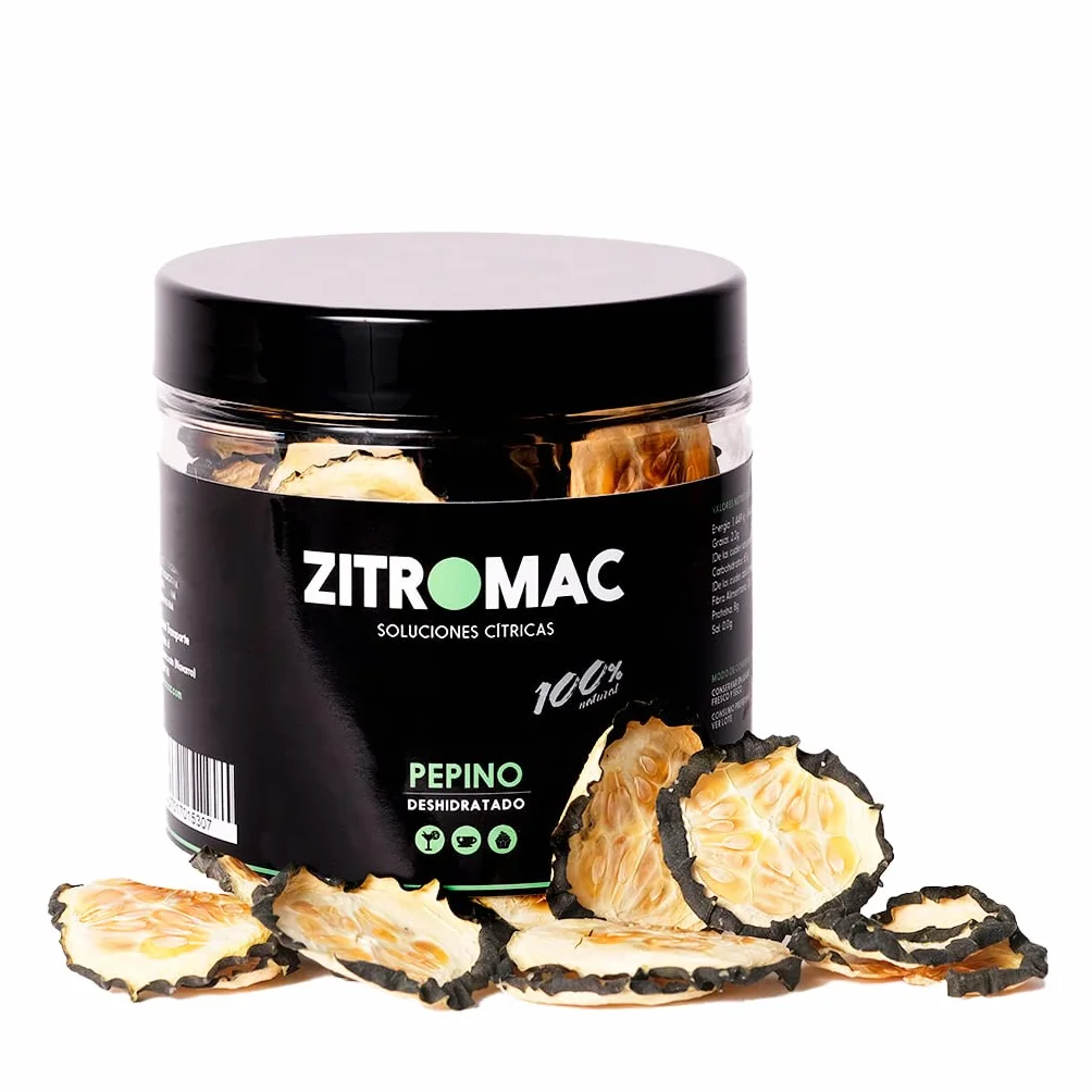 Pepino Deshidratado para Cocteles 100 Rodajas 45GR Orgánico Natural sin Azucares