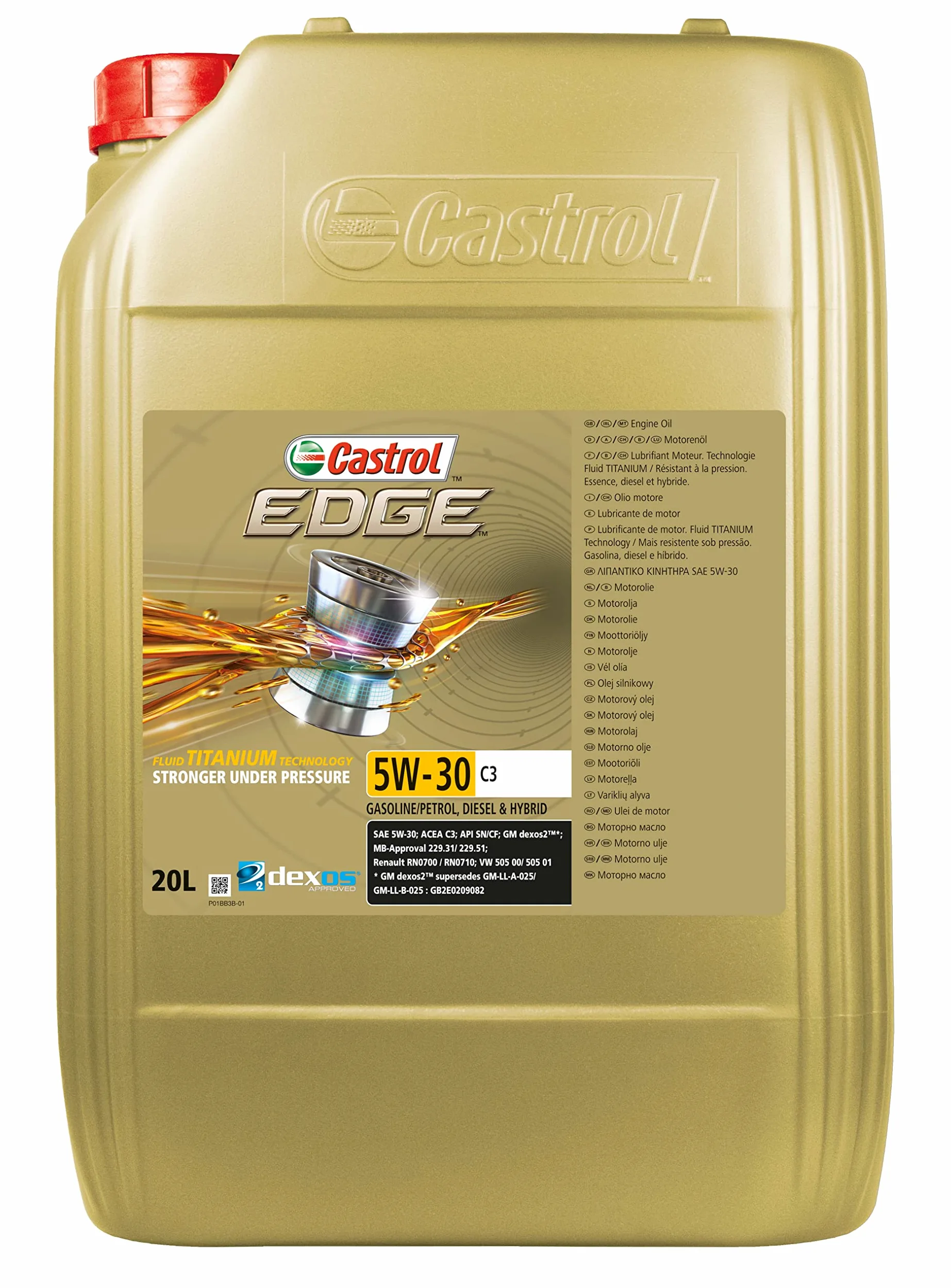 Castrol EDGE Aceite de motor 5W-30 C3, 20L