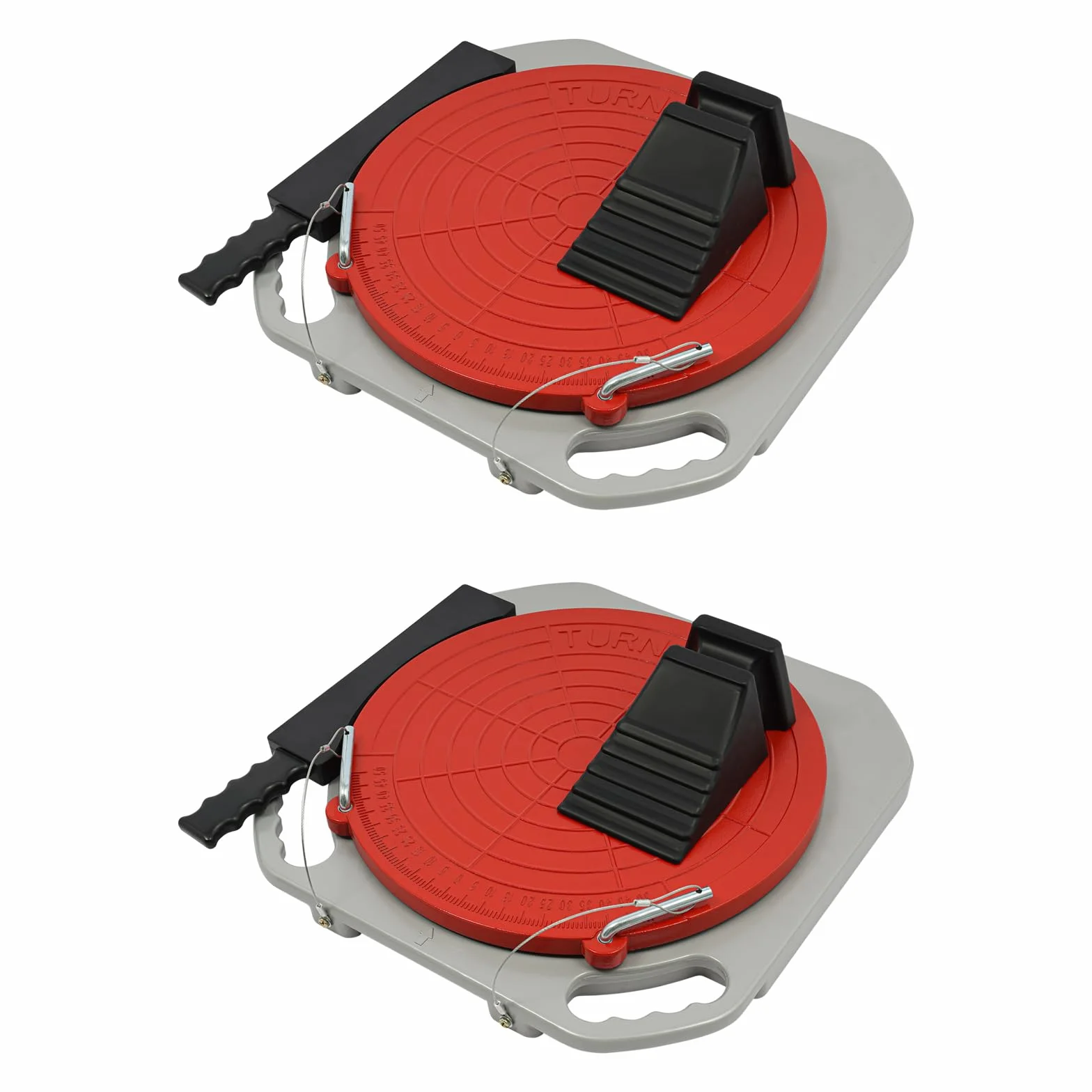 Plato giratorio de alineación de ruedas, un par de dispositivos de ajuste de carril para coche, giratorio 360°, capacidad de 4 toneladas, accesorios para herramientas completas de alineación y