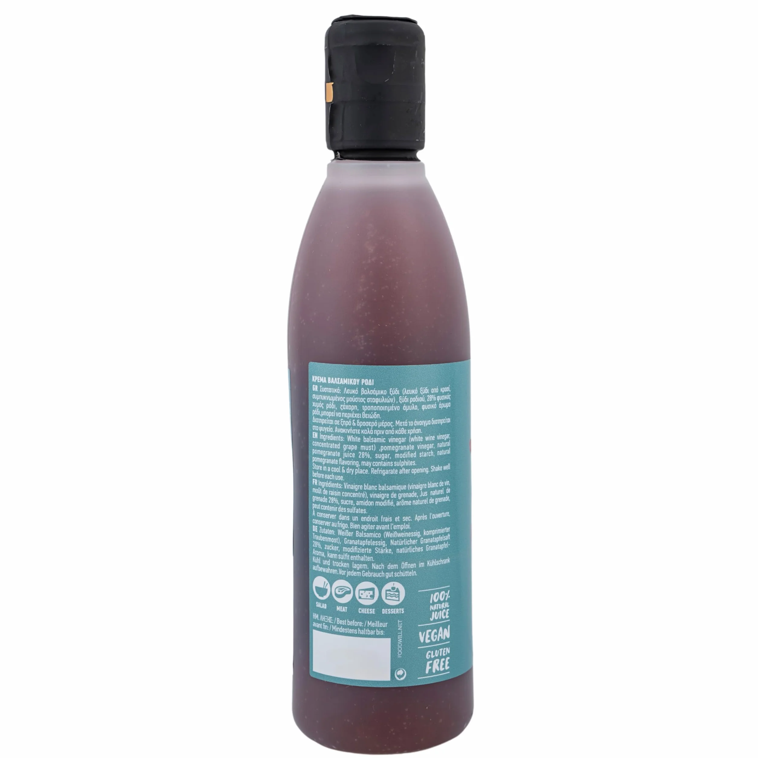 Aderezo Balsámico de Granada Pack 2x250 ml Crema Balsámica Artesanal con Zumo Natural