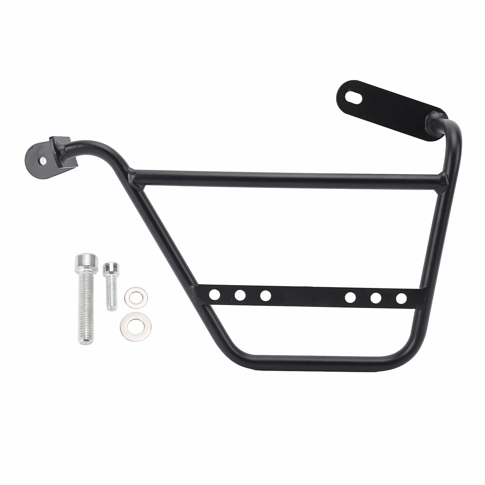 Pastel de Equipaje Lateral de la Motocicleta: Soporte de Soporte de Tubo de Hierro de 12 Mm Fuerte para V7 Stone Special, Classic Trofeo y (Izquierda: MV833 BBZJ)