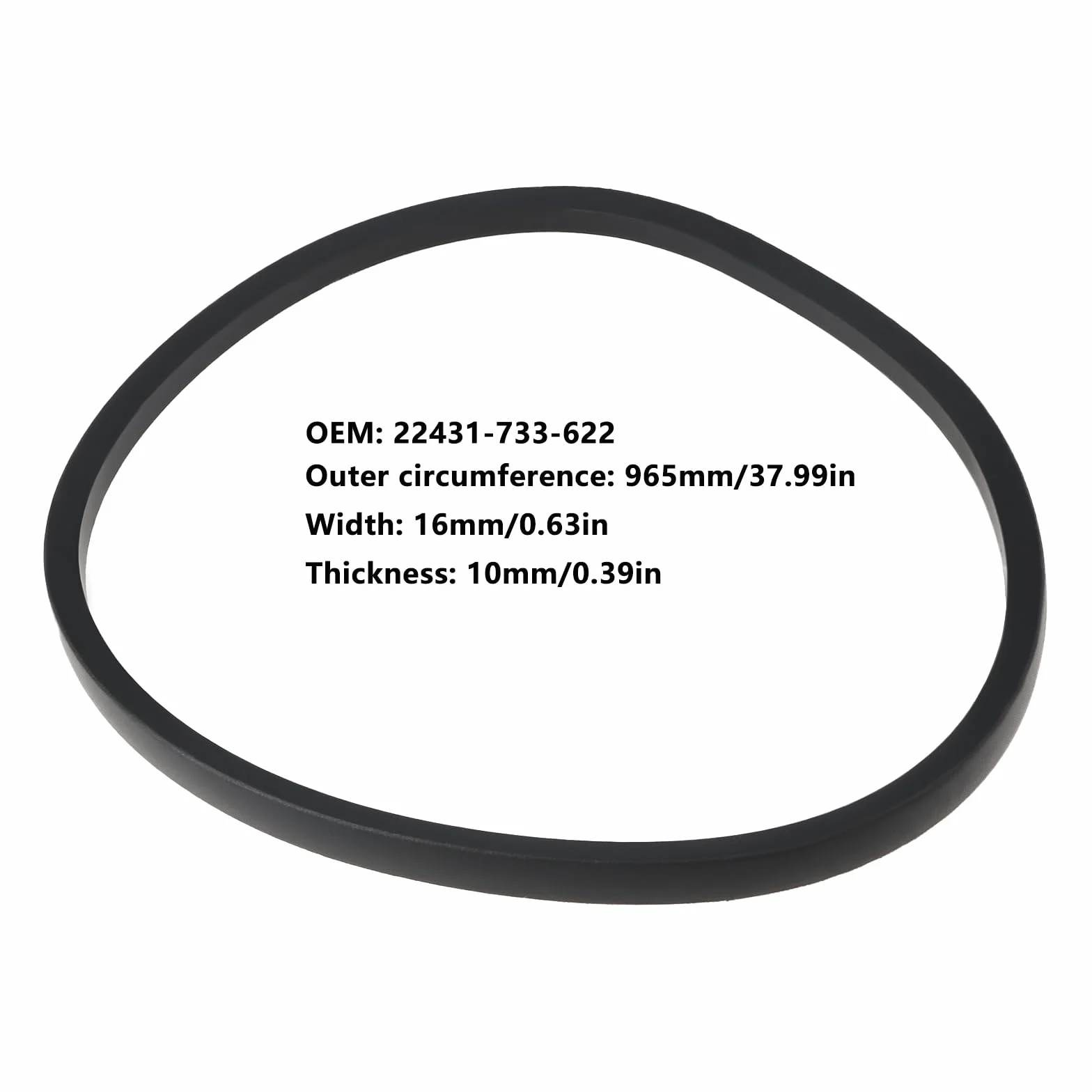 SG Store Correa Rotovator V 22431-733-622 965x16x10mm Compatible con Honda F310 F340 F360 F380