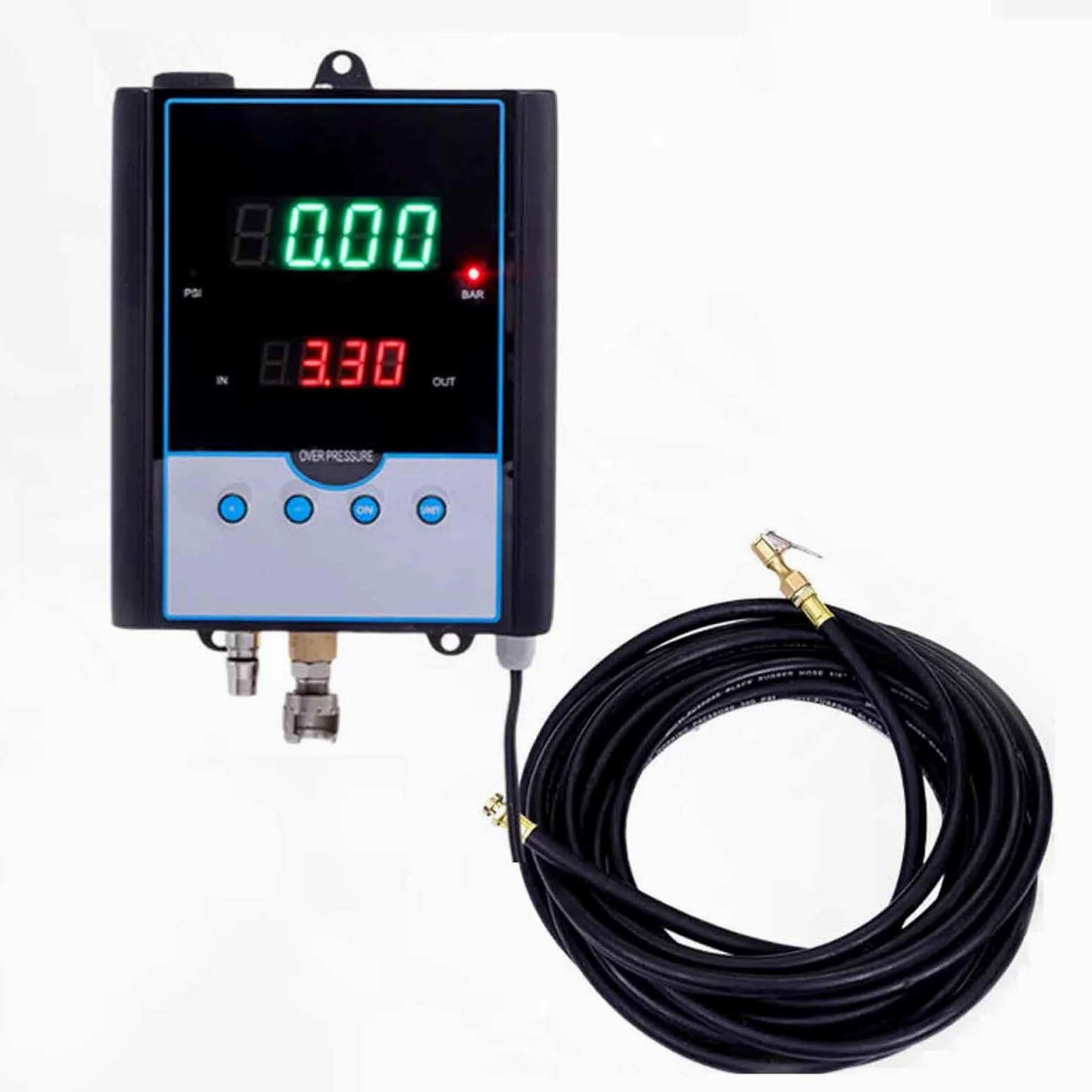 Toplionace Inflador de Presión Preestablecido de Neumáticos Completamente Automático AC220V Medidor de Presión de Neumáticos de Alta Precisión Pantalla Digital (Montaje en Pared)