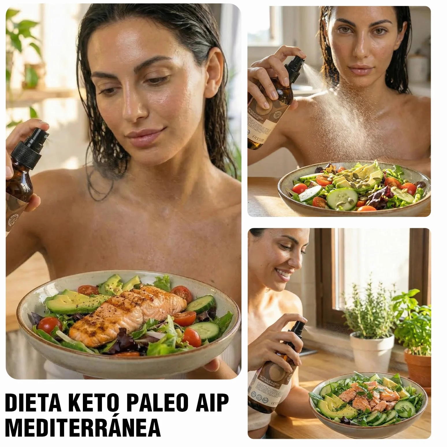 Benvolio Spray MCT Aceite de Coco Bio 250ml – Keto & Paleo – Antifrizz, Energía Rápida