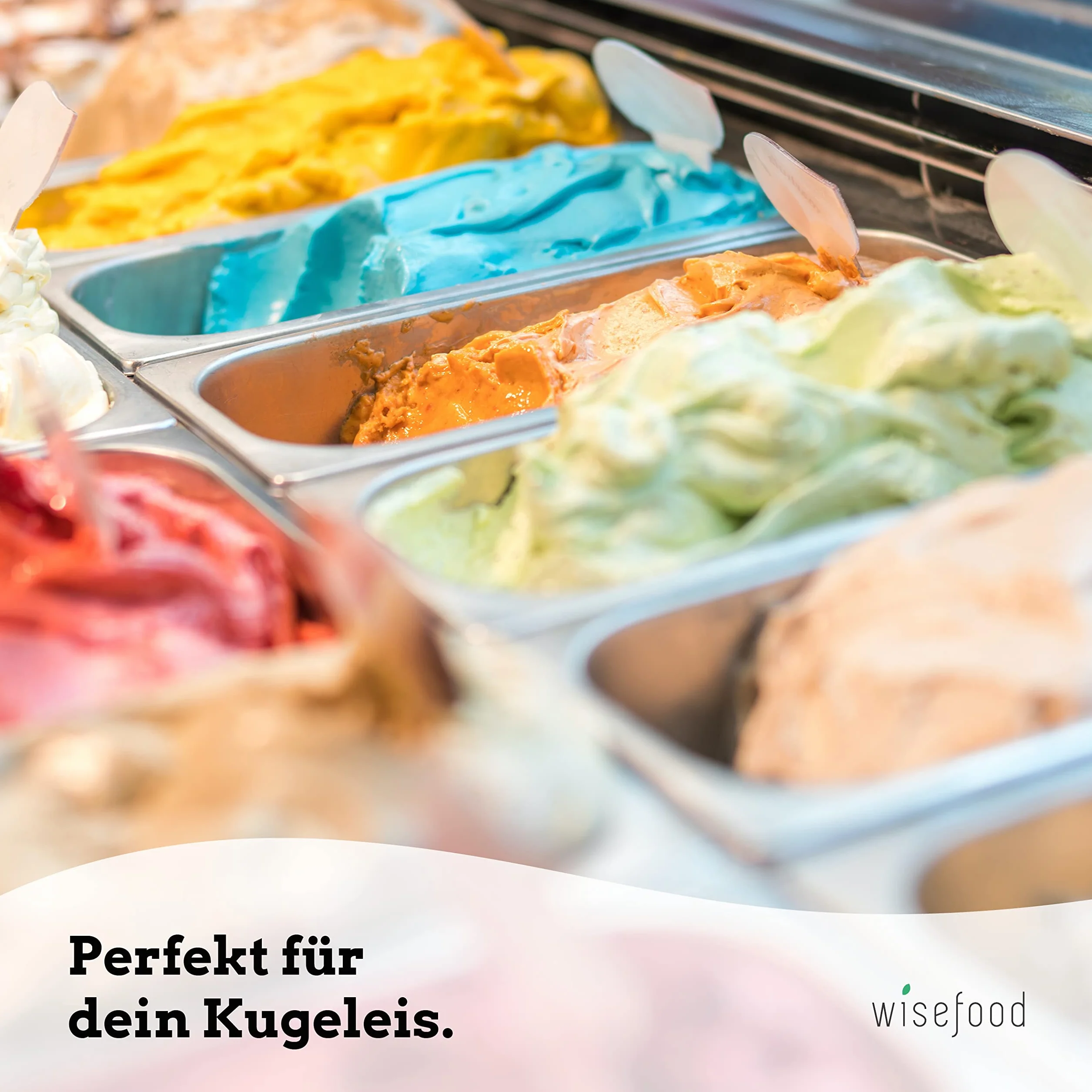 Wisefood Offa de hielo, 12 conos de helado con glaseado de cacao Ø 50 mm, oblea comestible crujiente