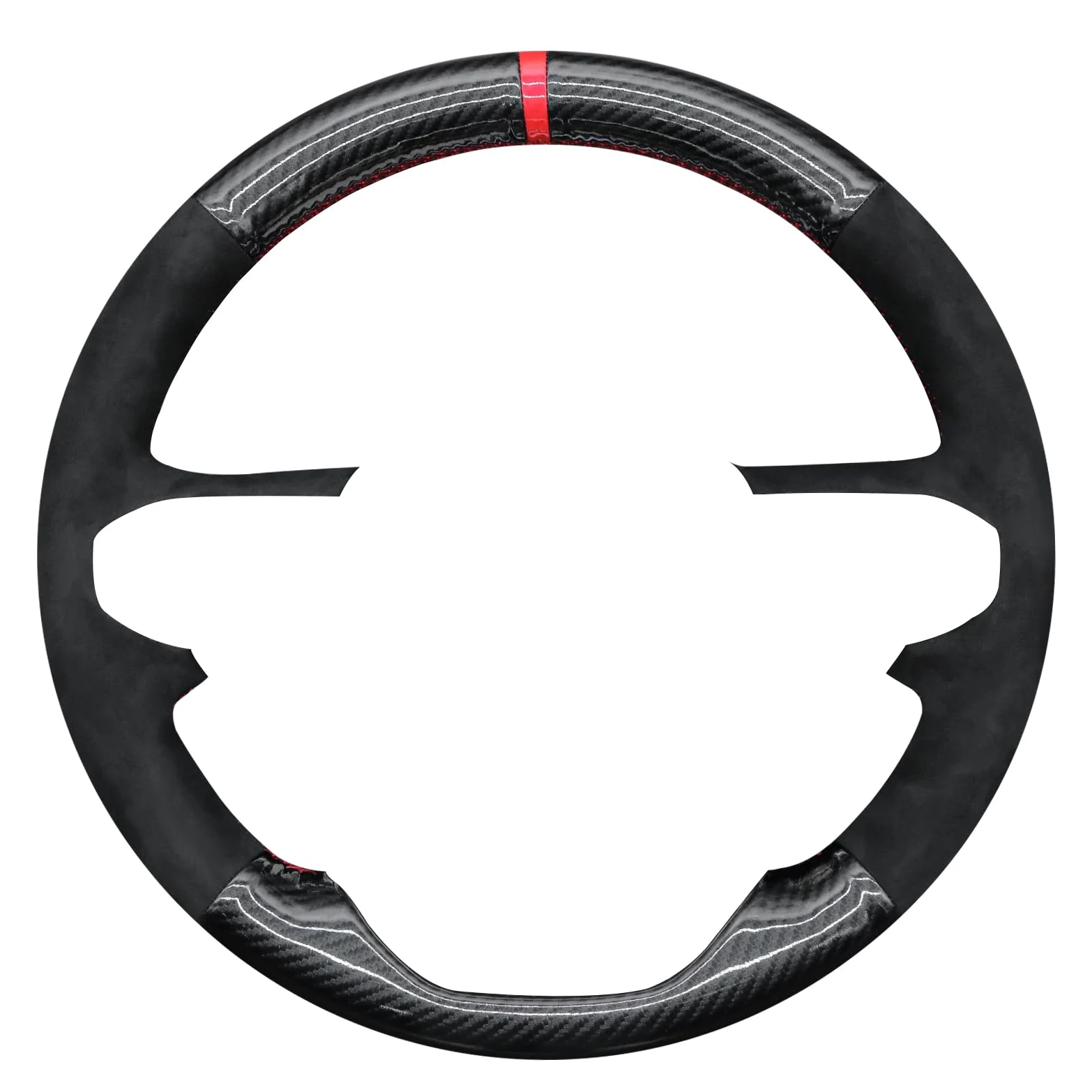 MEWANT Funda para volante de cuero cosido a mano para Chevy Colorado 2023-2024