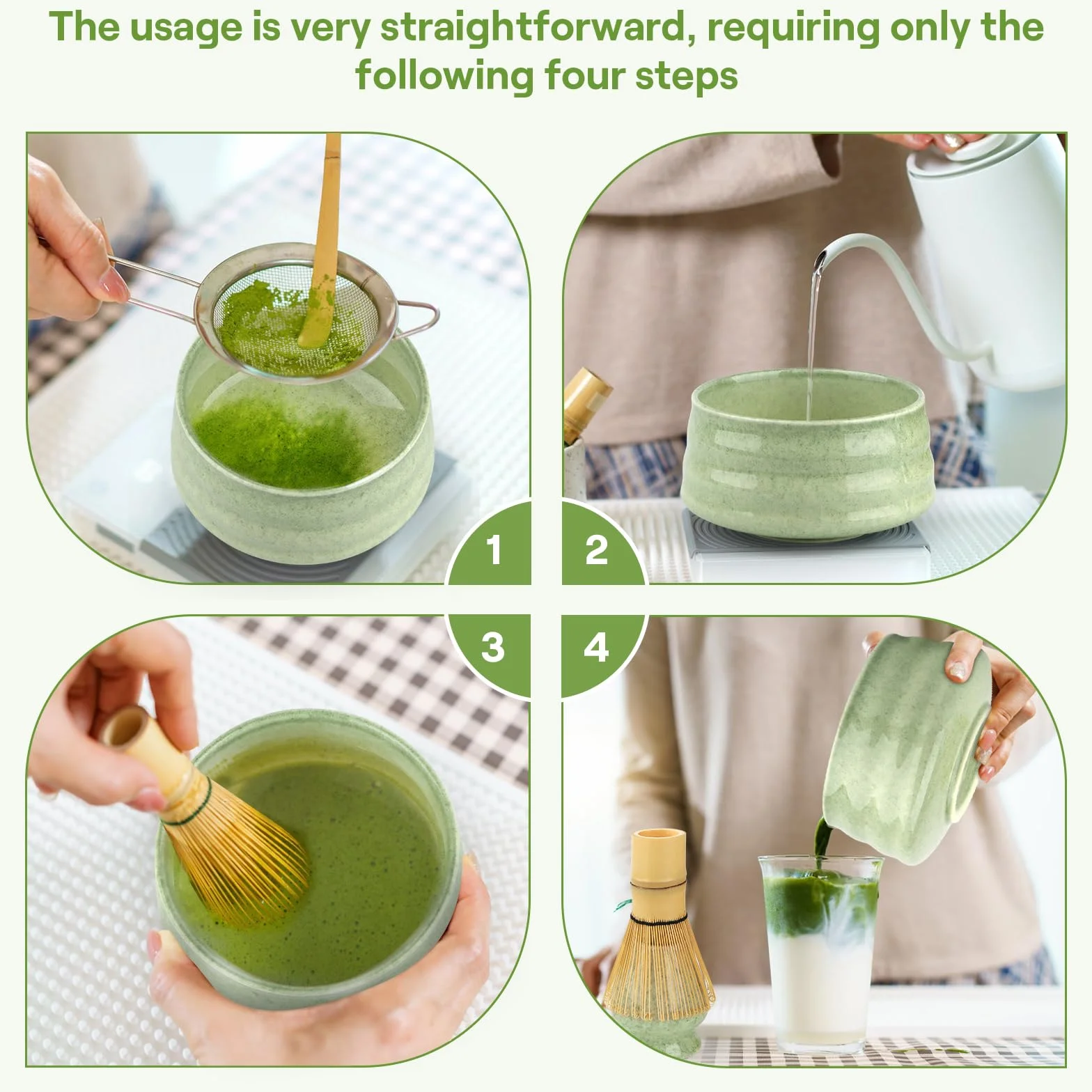 Matcha Kit 5 Piezas Bambú para Amantes del Matcha y Ceremonias del Té