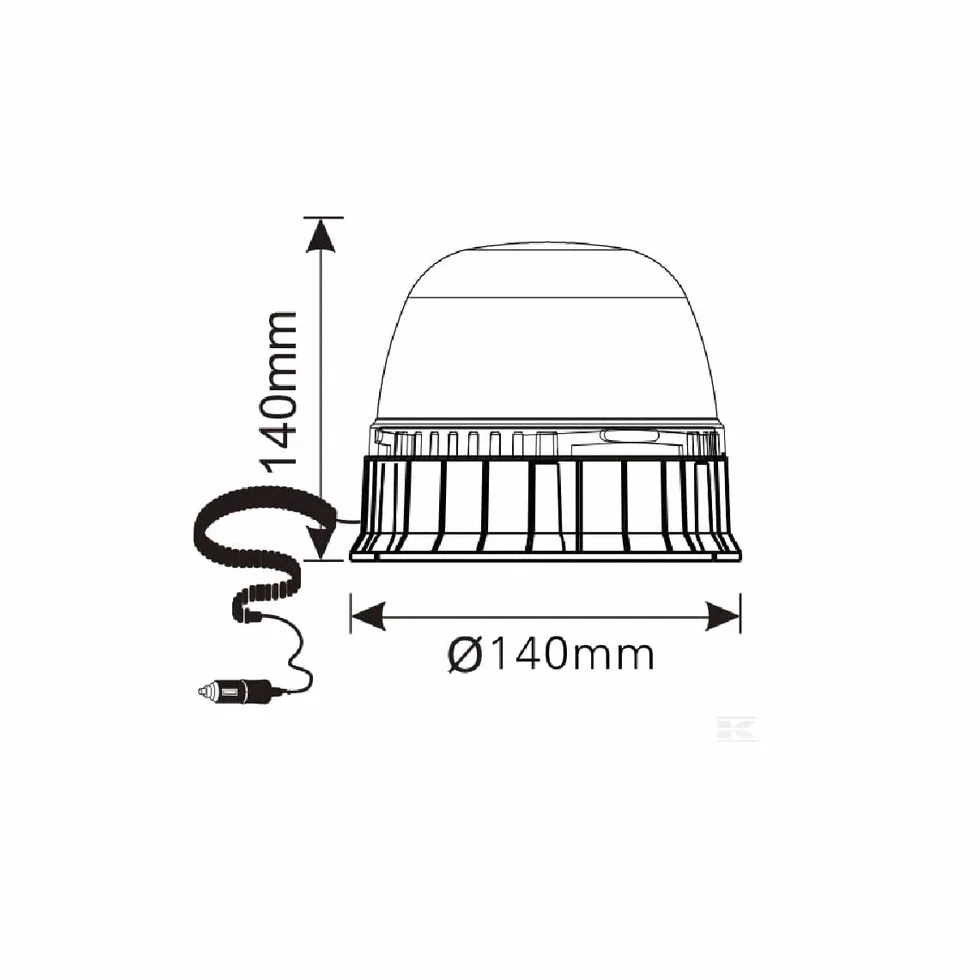 Kramp LA20022 - Luz LED magnética con enchufe