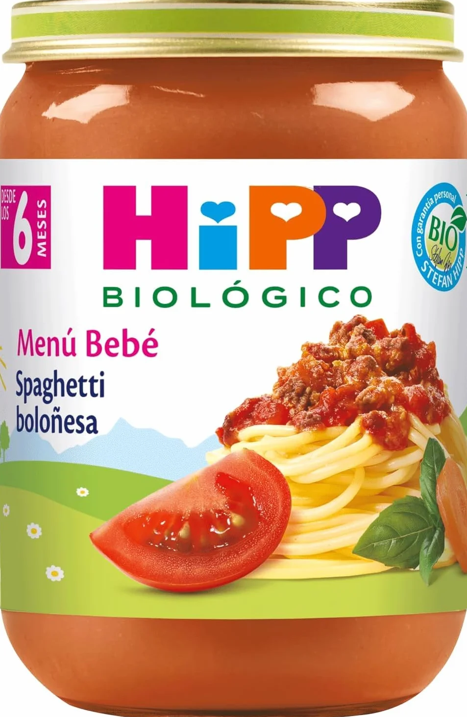 HiPP Tarrito Spaghetti Boloñesa BIO Pack 6x190g Bebé 6 Meses